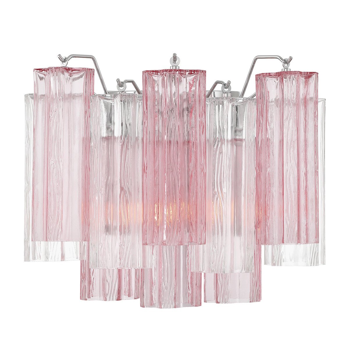 Aurora Wall Light Tronchi Glass Tube Tiered Amber Modern - Blowlighting