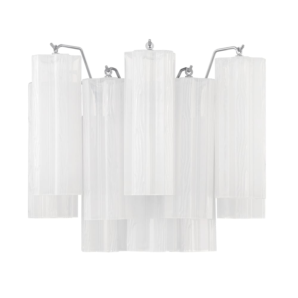 Aurora Wall Light Tronchi Glass Tube Tiered Amber Modern - Blowlighting