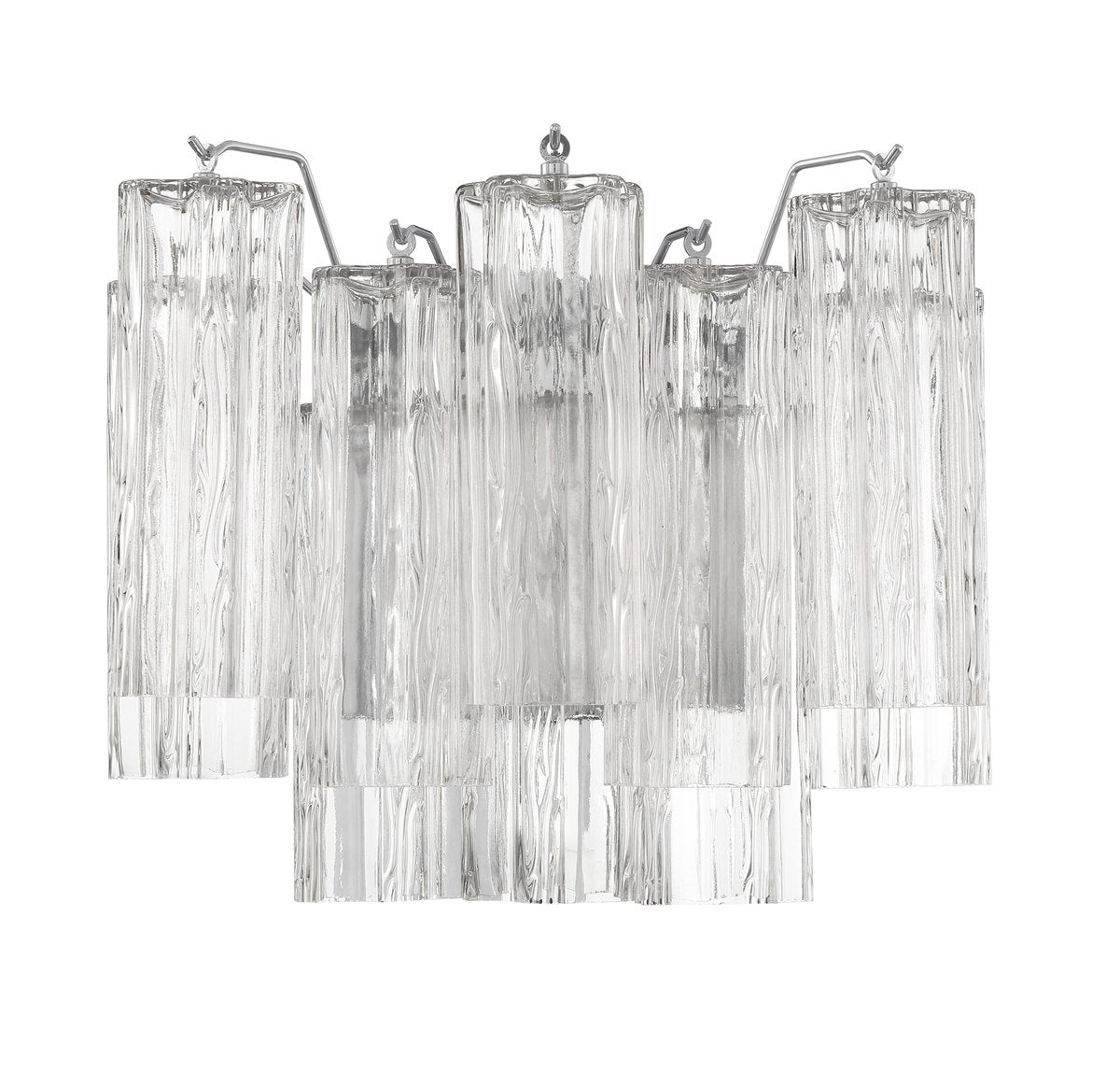 Aurora Wall Light Tronchi Glass Tube Tiered Amber Modern - Blowlighting