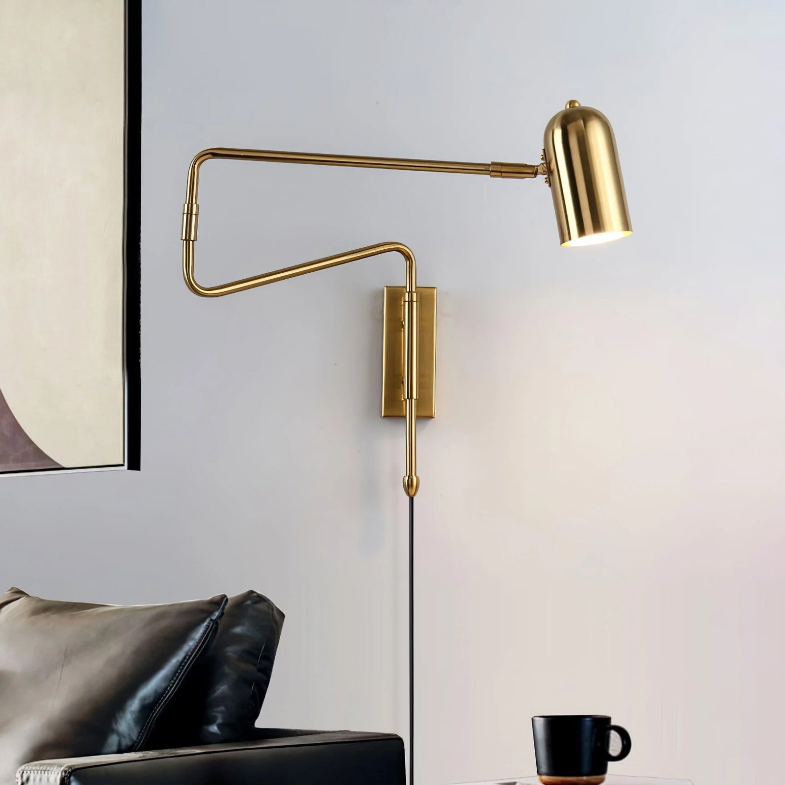 Adjustable Arm Plug In Wall Lamp - Blowlighting