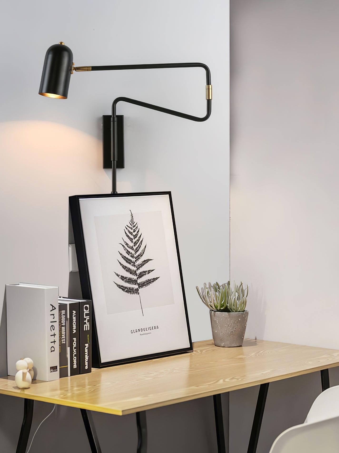 Adjustable Arm Reading Wall Lamp - Blowlighting