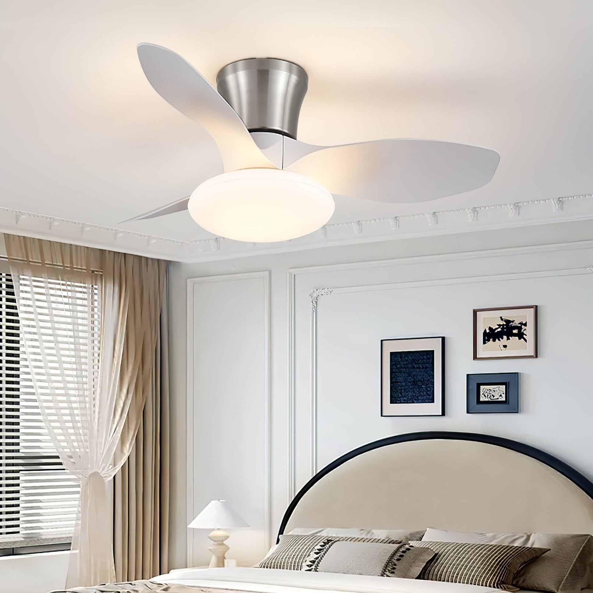 Velora Modern Wood Ceiling Fan Light - Blowlighting