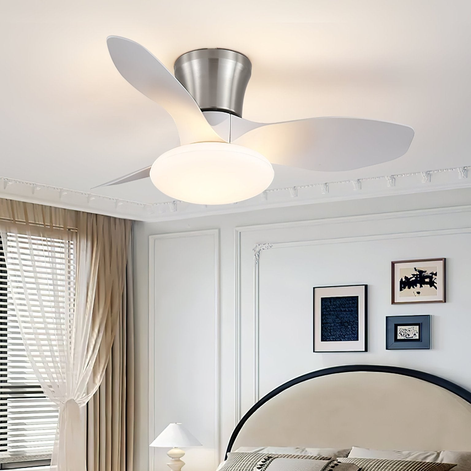 Velora Modern Wood Ceiling Fan Light - Blowlighting