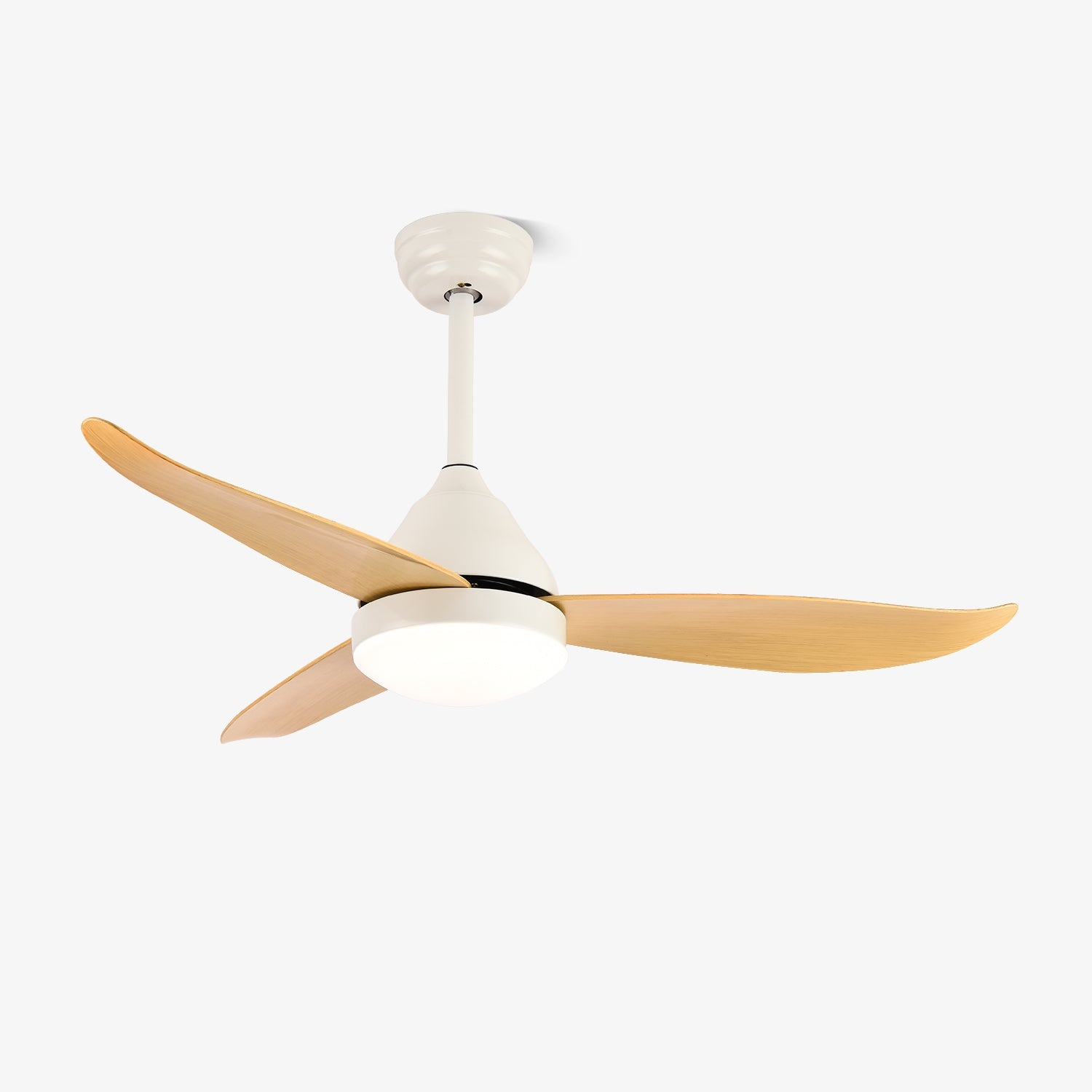 Zefiro Modern Wood Ceiling Fan with Light - Blowlighting