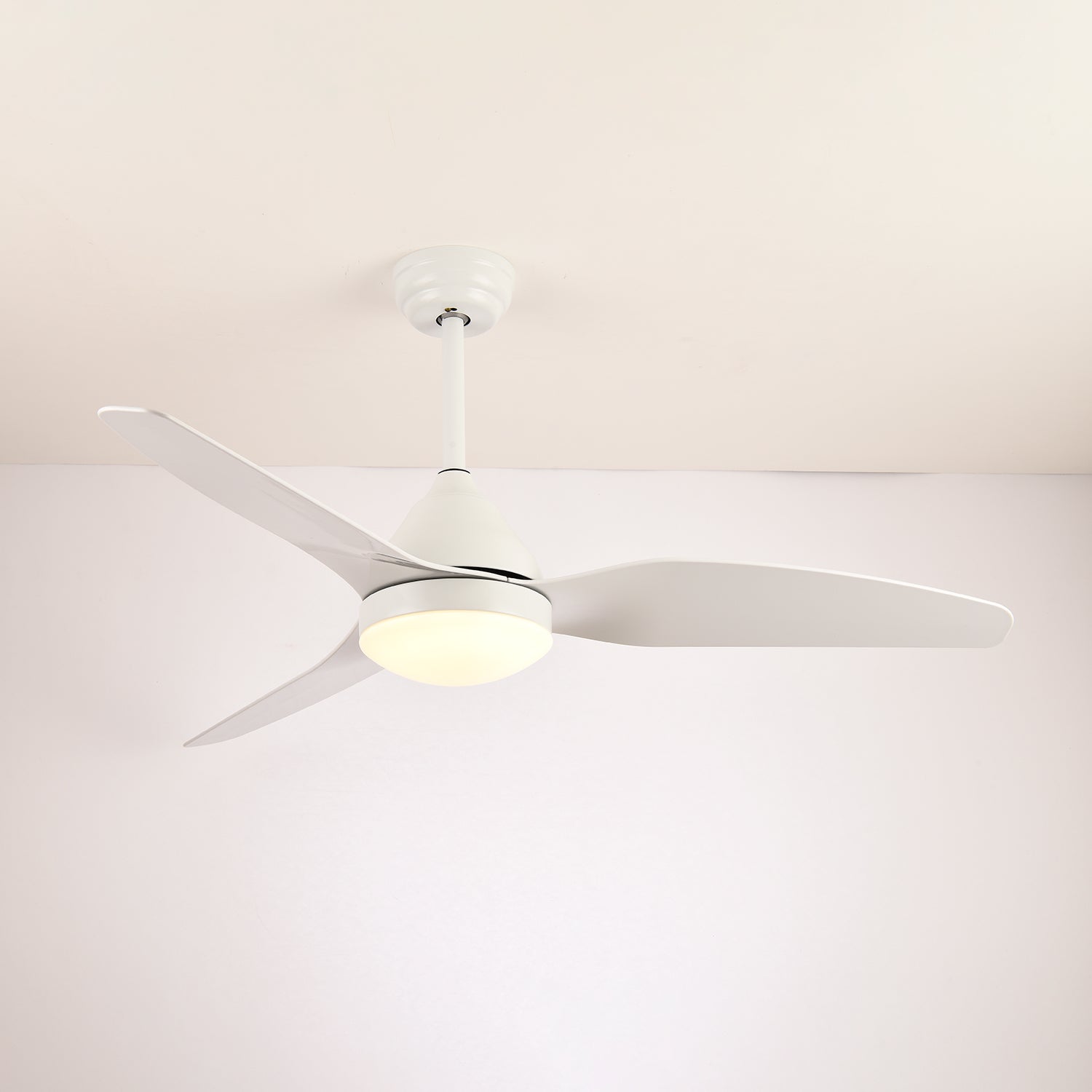 Zefiro Modern Wood Ceiling Fan with Light - Blowlighting