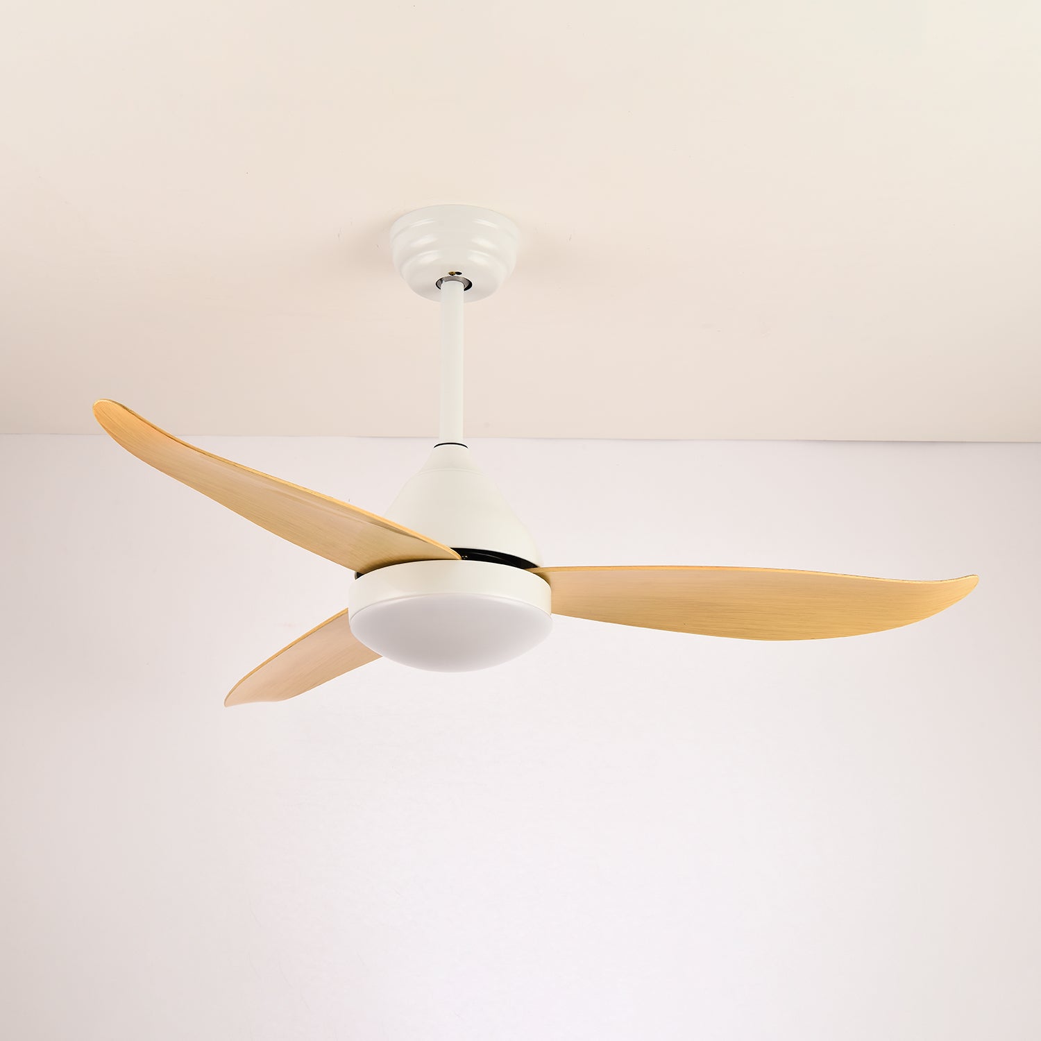 Zefiro Modern Wood Ceiling Fan with Light - Blowlighting