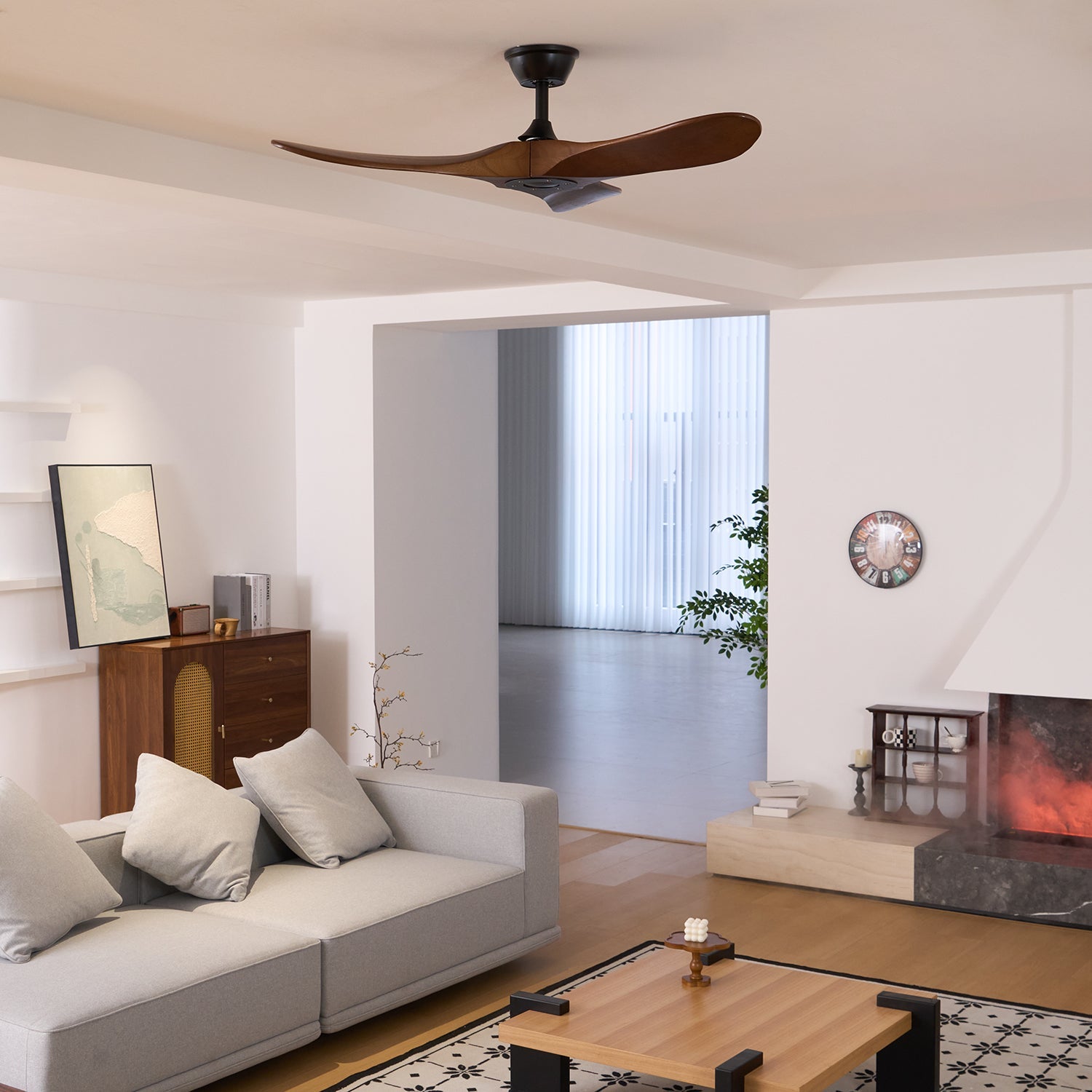 Orano Wood Ceiling Fan - Blowlighting