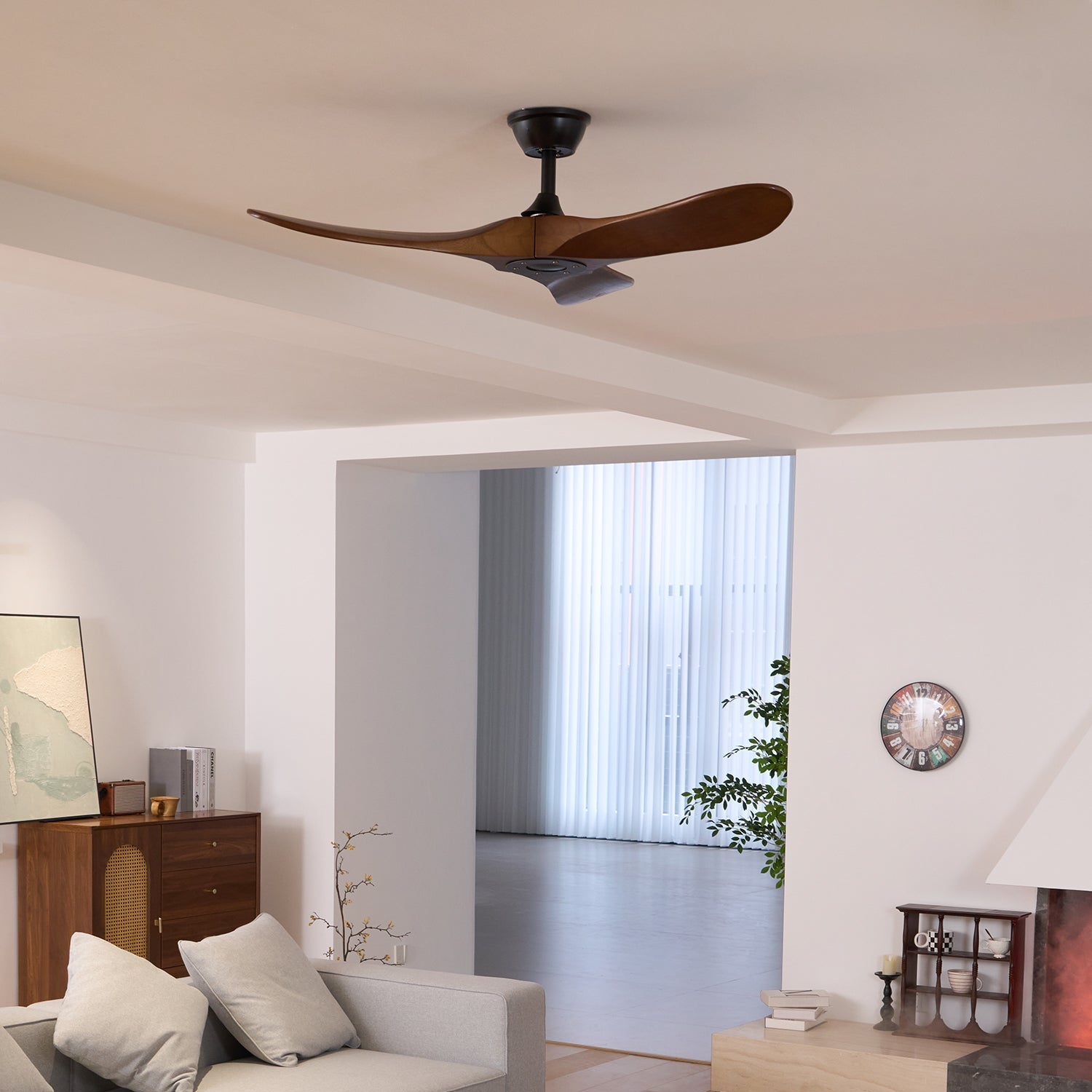 Orano Wood Ceiling Fan - Blowlighting