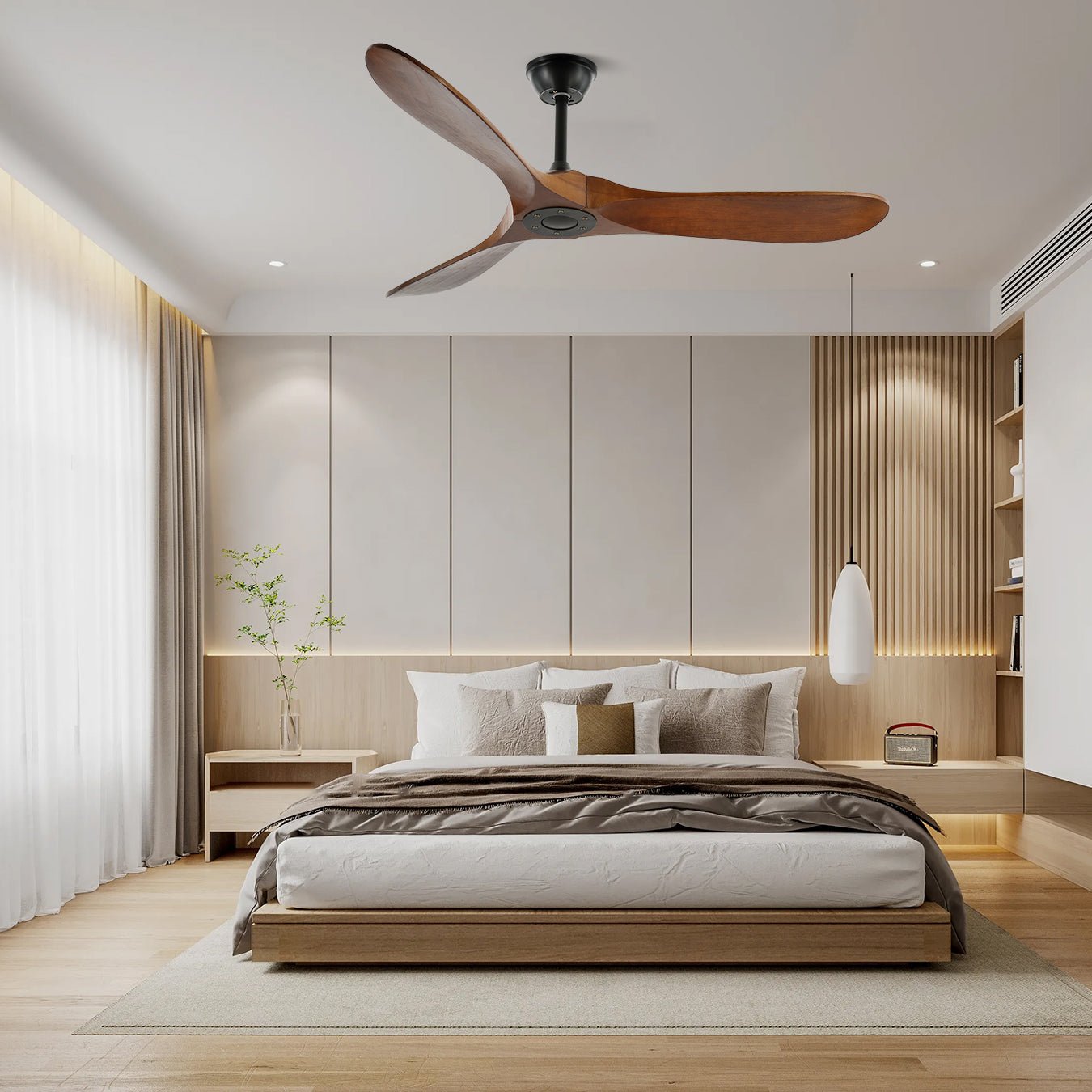 Orano Wood Ceiling Fan - Blowlighting
