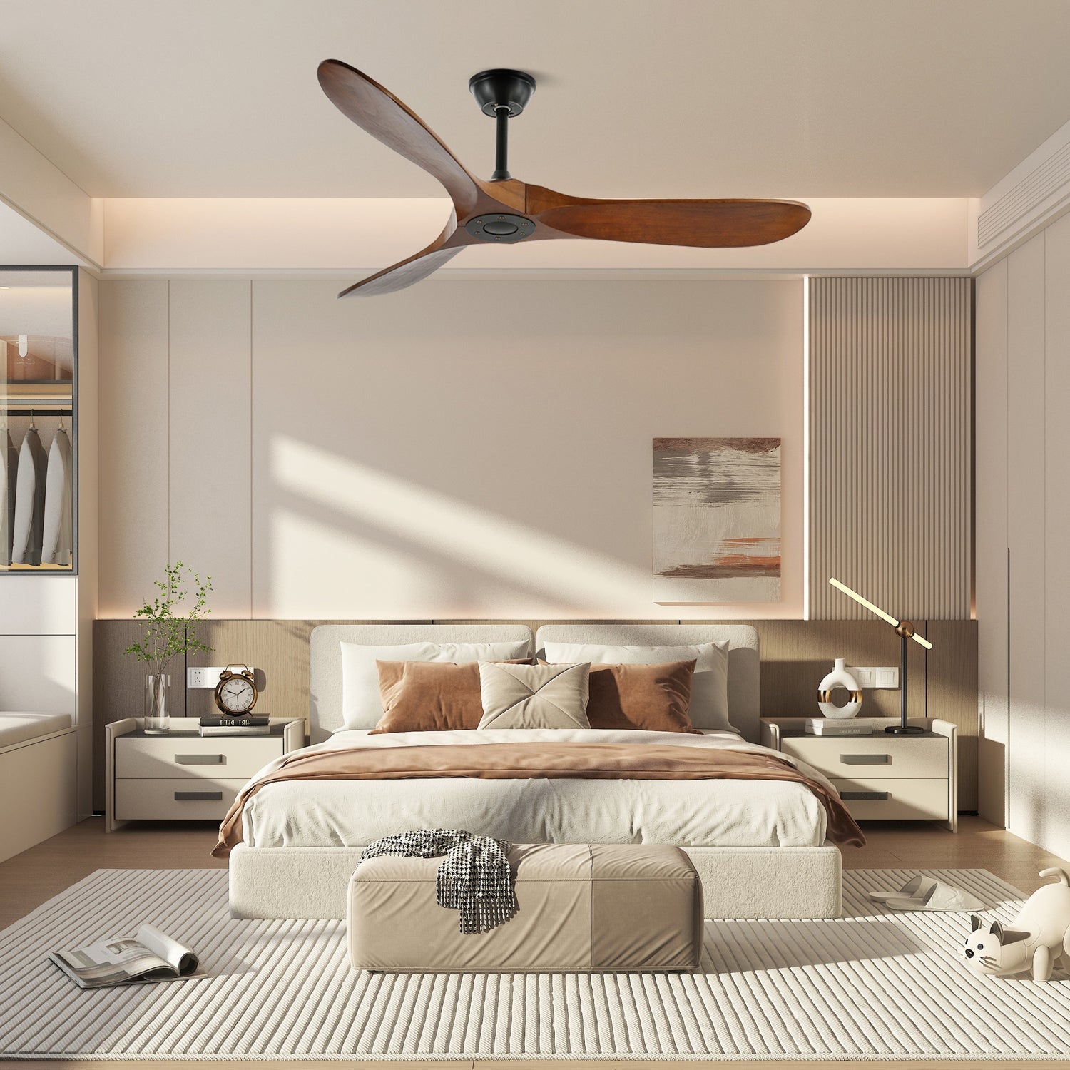 Orano Wood Ceiling Fan - Blowlighting