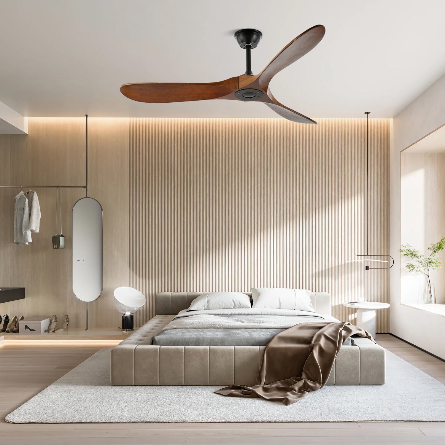 Orano Wood Ceiling Fan - Blowlighting