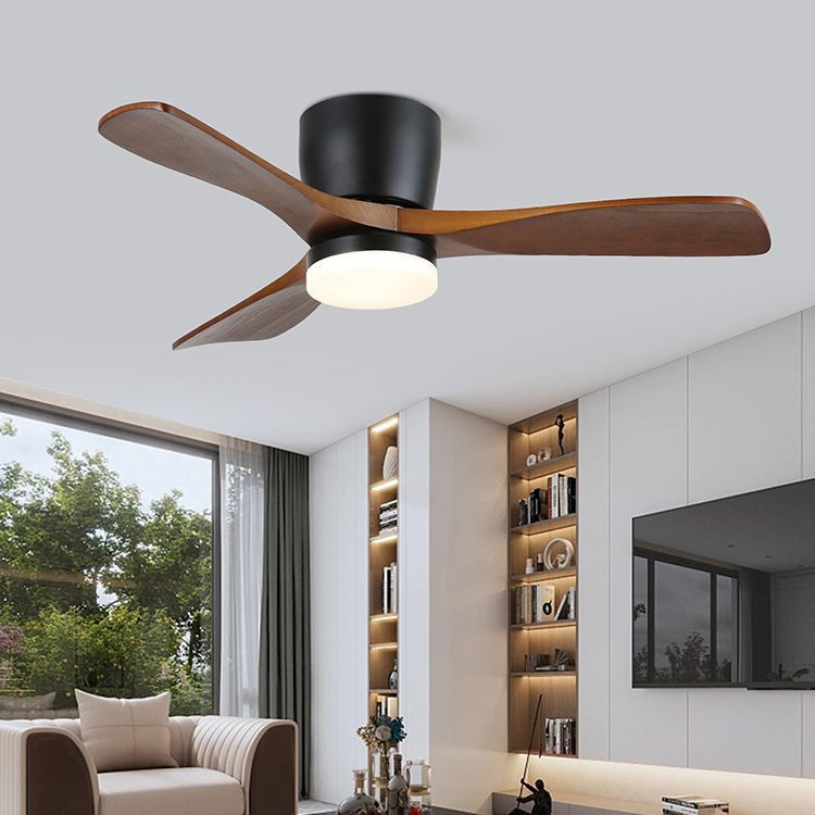 Nerio Minimalist Wood Ceiling Fan Light - Blowlighting