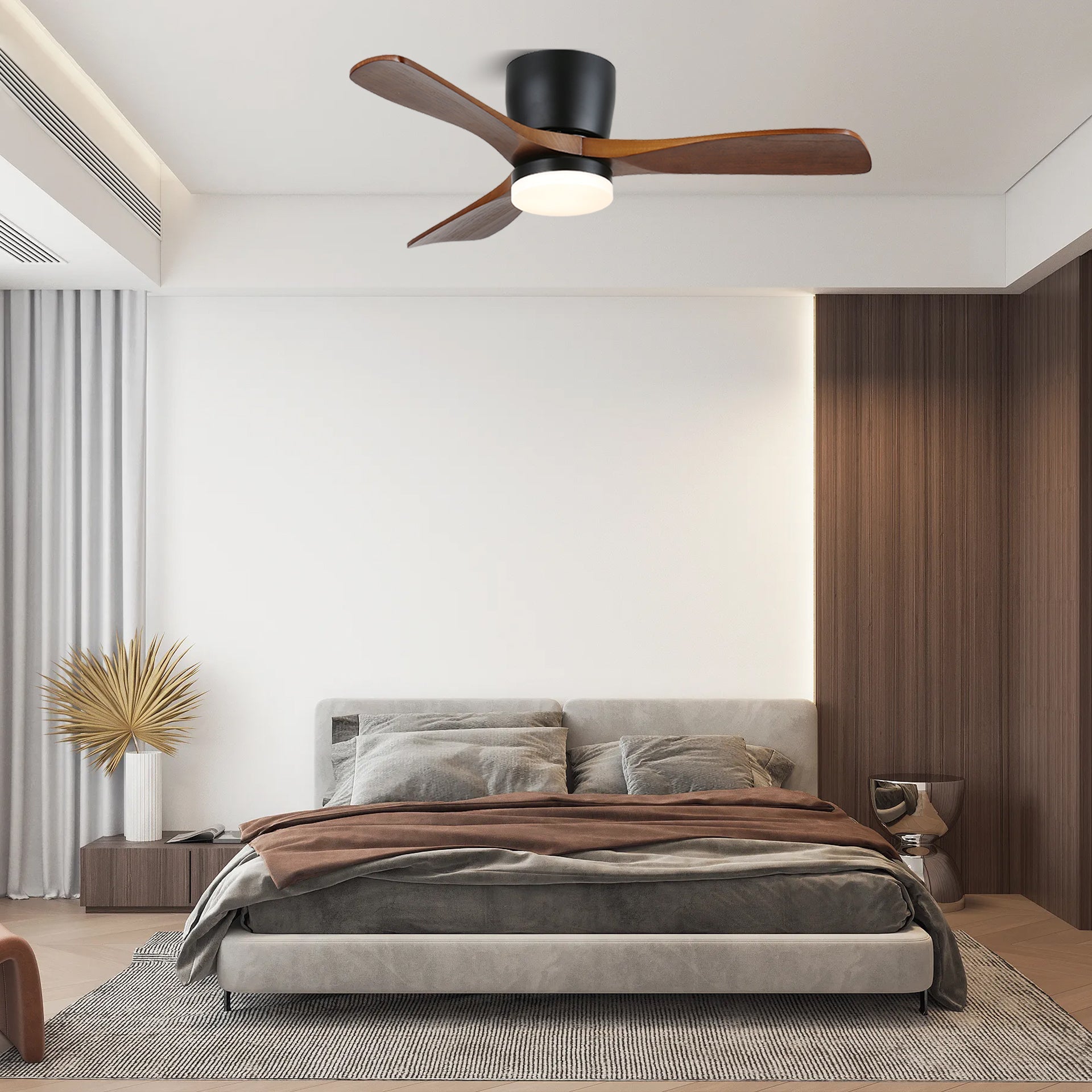 Nerio Minimalist Wood Ceiling Fan Light - Blowlighting