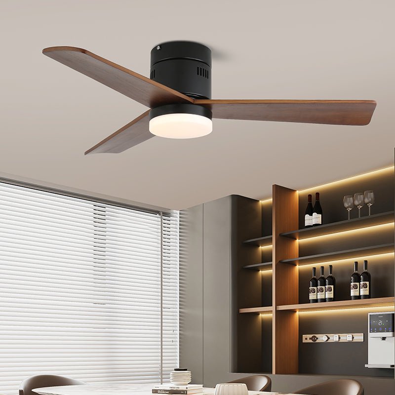 Eris Minimalist Wood Ceiling Fan Light - Blowlighting