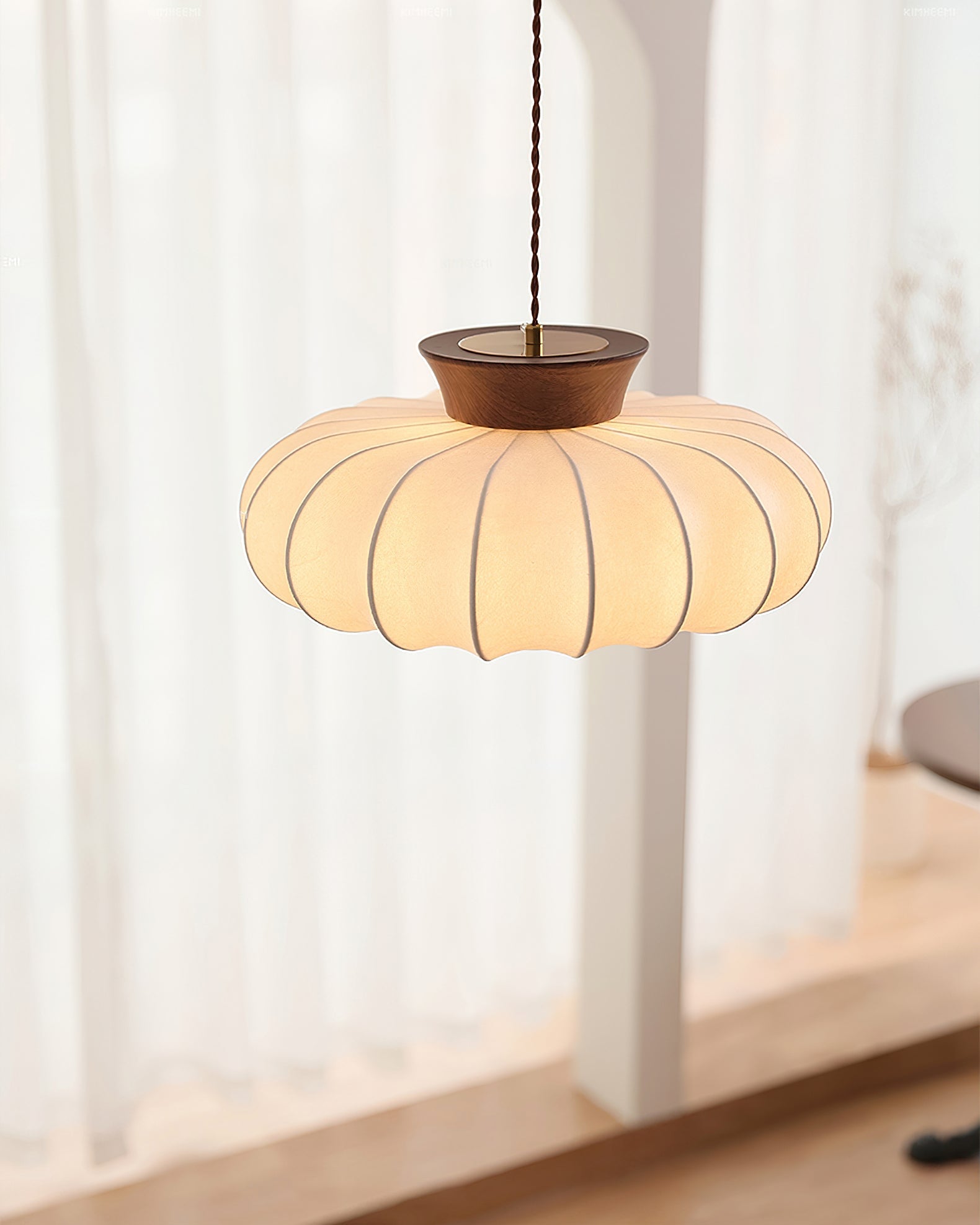 Aeron Wabi-Sabi Fabic Pendant Light