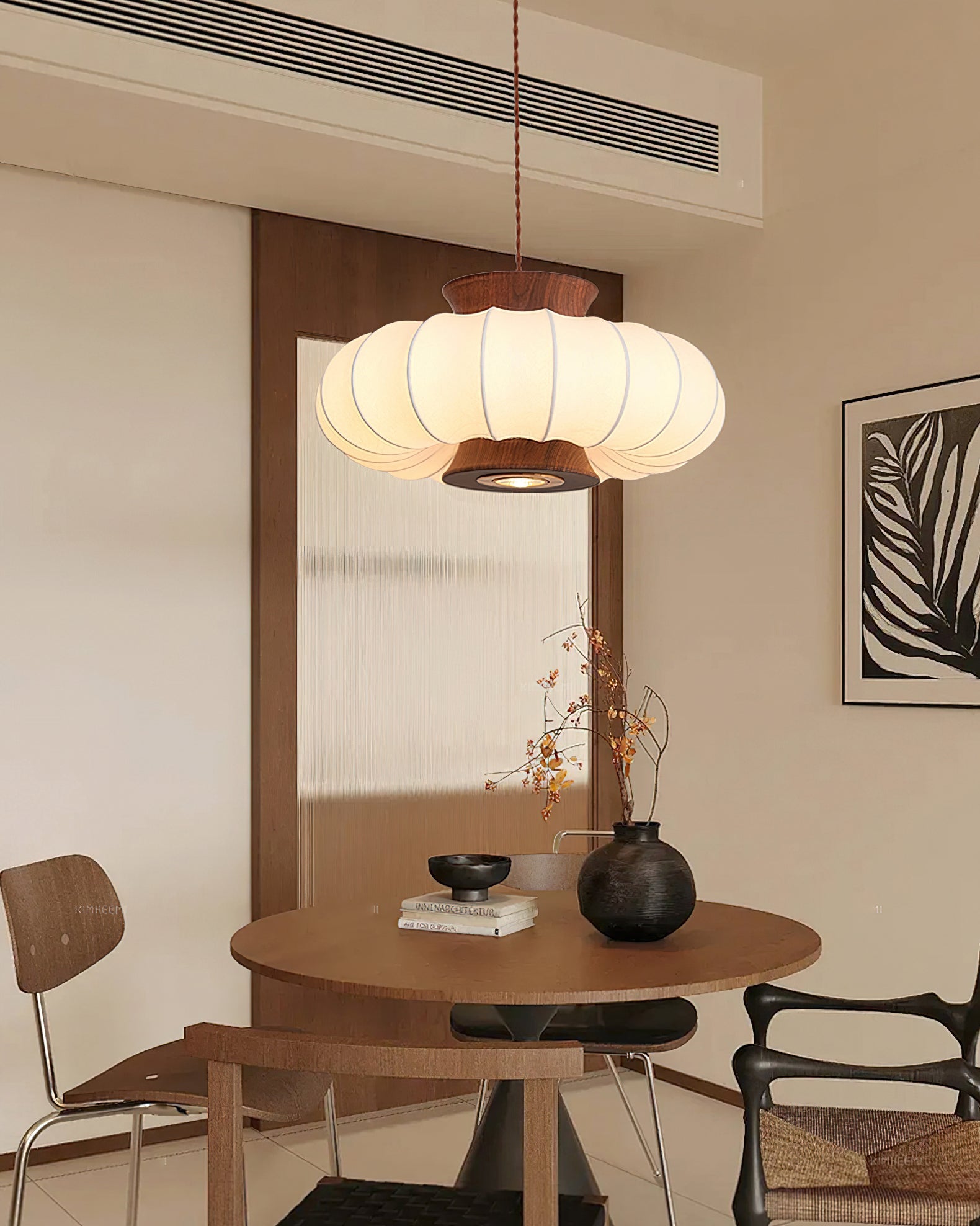 Aeron Wabi-Sabi Fabic Pendant Light