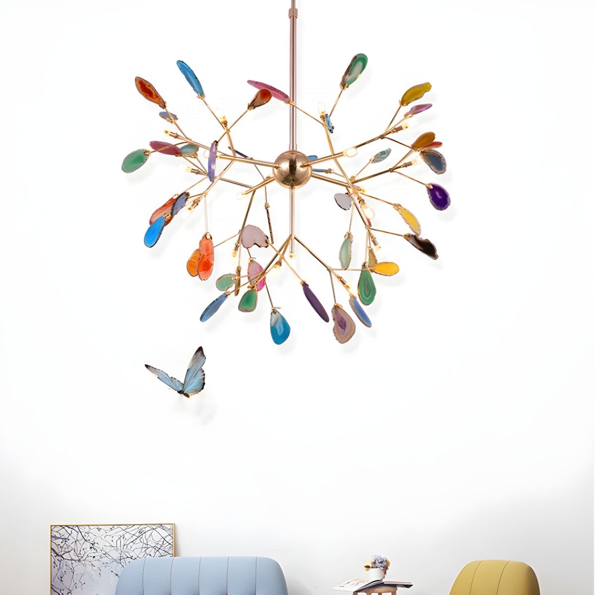 Agate Flake Chandelier - Blowlighting