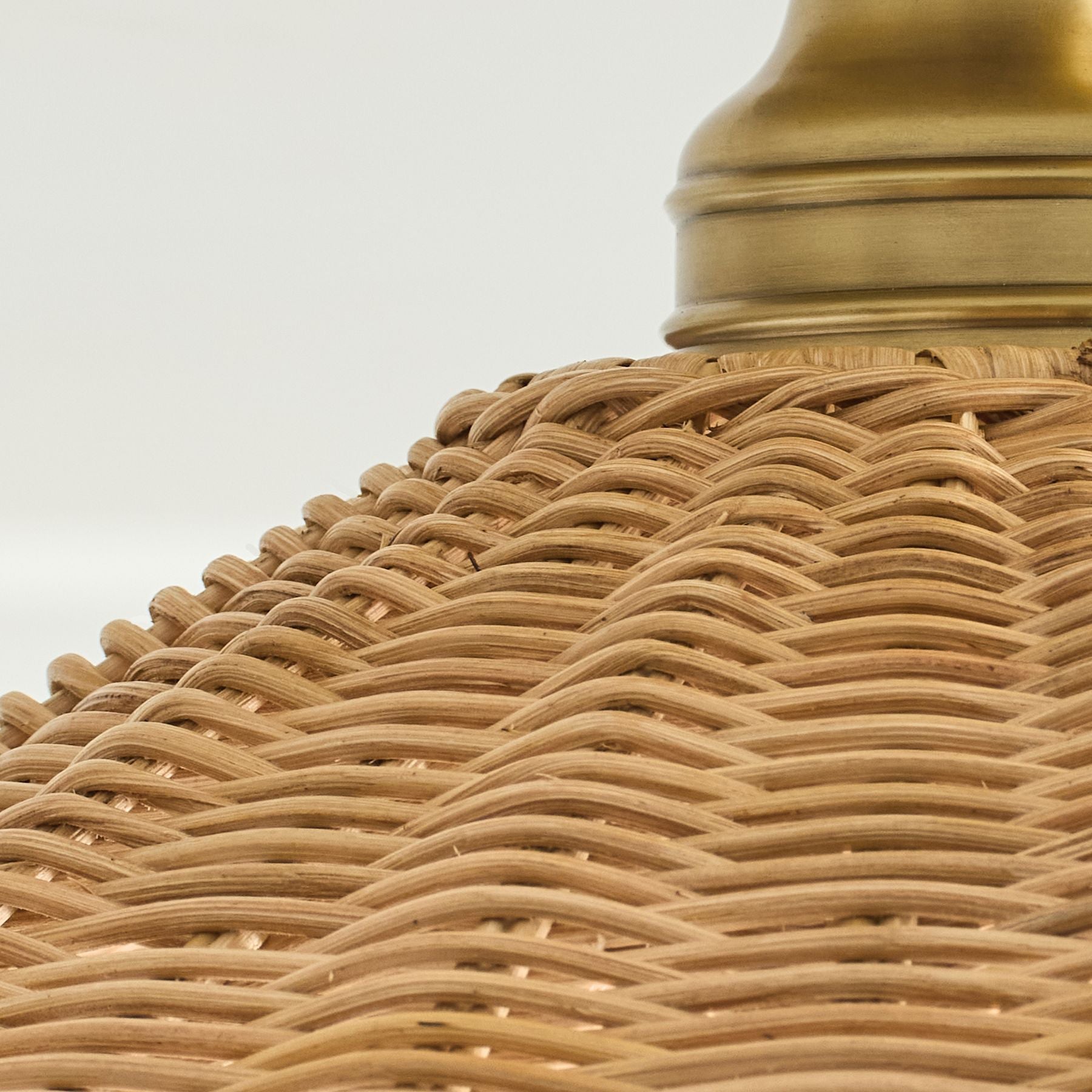 Agoura Oriental Rattan Ceiling Light