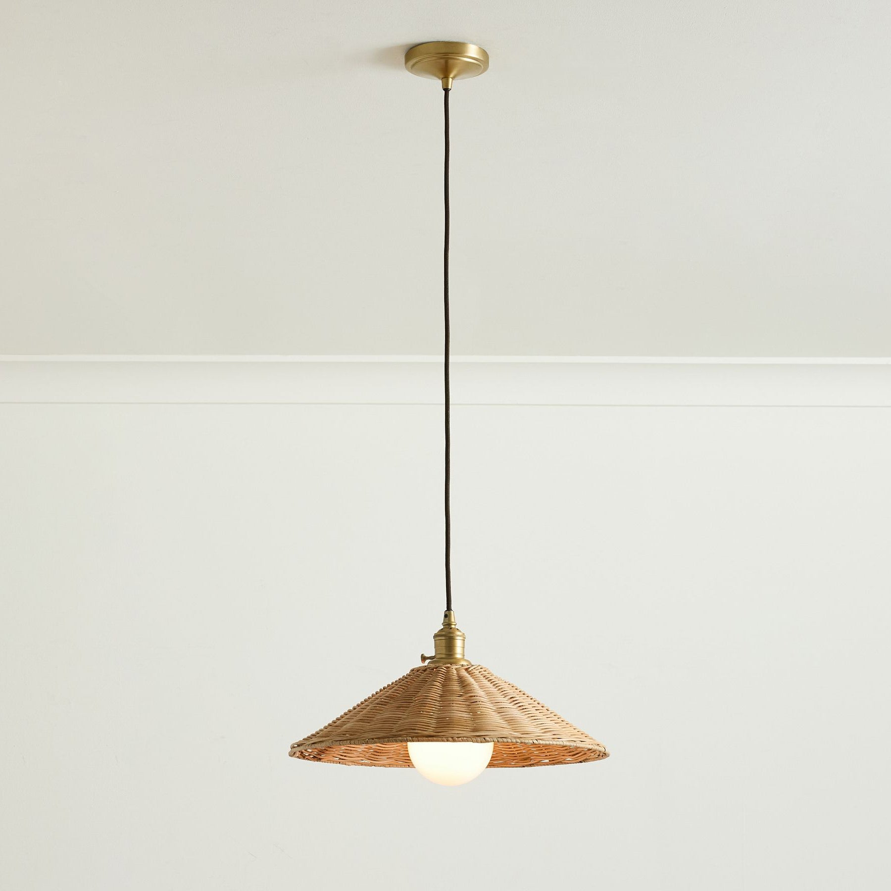 Agoura Wabi-Sabi Rattan Pendant Light
