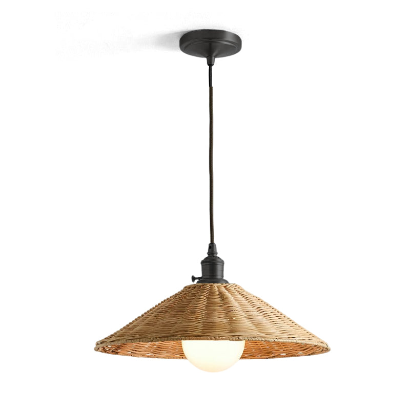 Agoura Wabi-Sabi Rattan Pendant Light