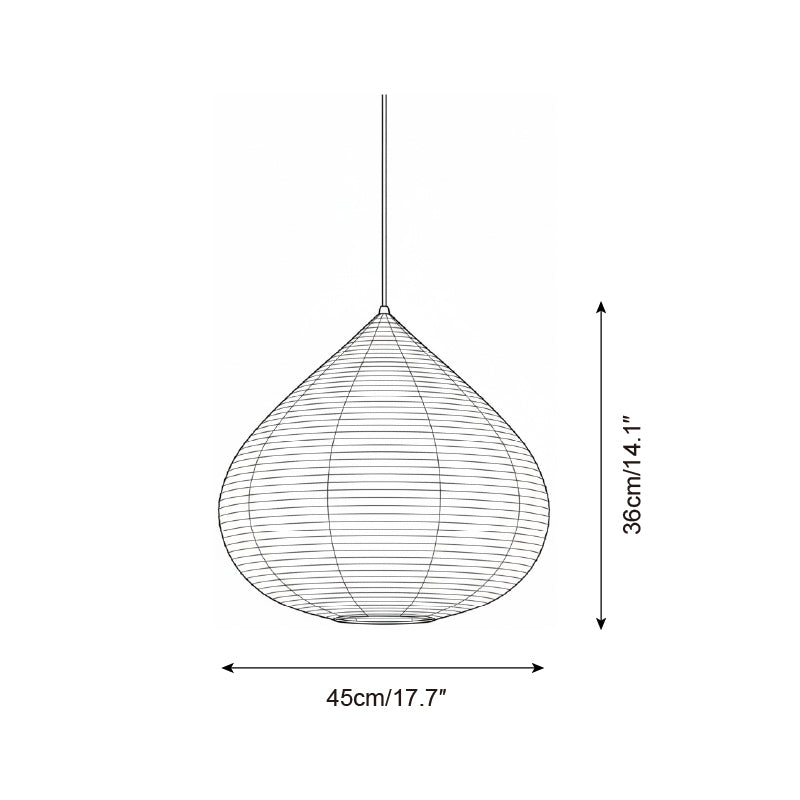 Akari Minimalist Paper Chestnut Pendant Light