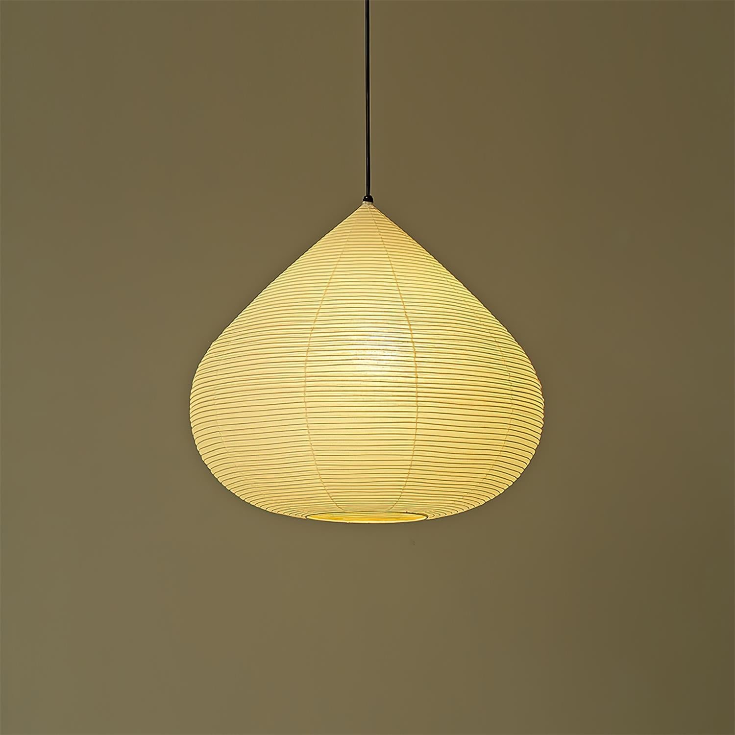 Akari Minimalist Paper Chestnut Pendant Light