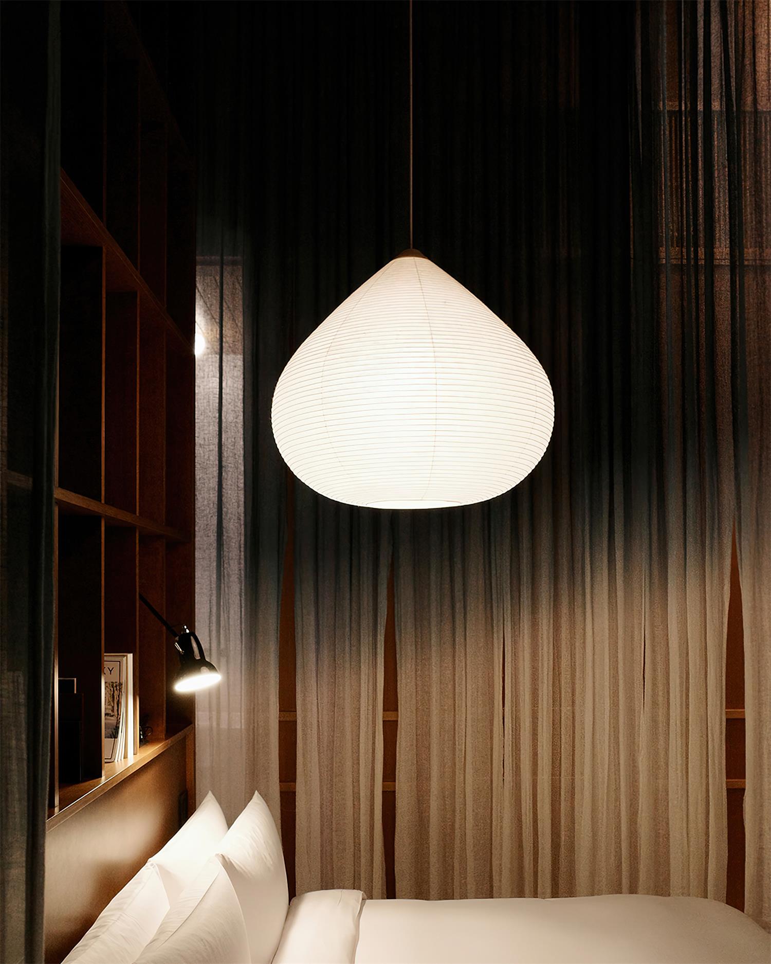 Akari Minimalist Paper Chestnut Pendant Light