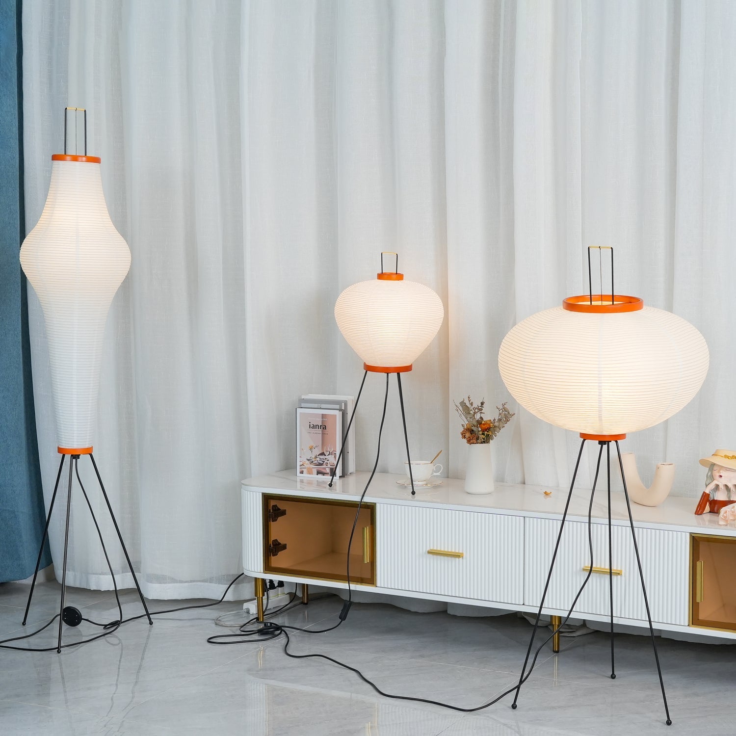 Rice Paper Floor Lamp - Blowlighting