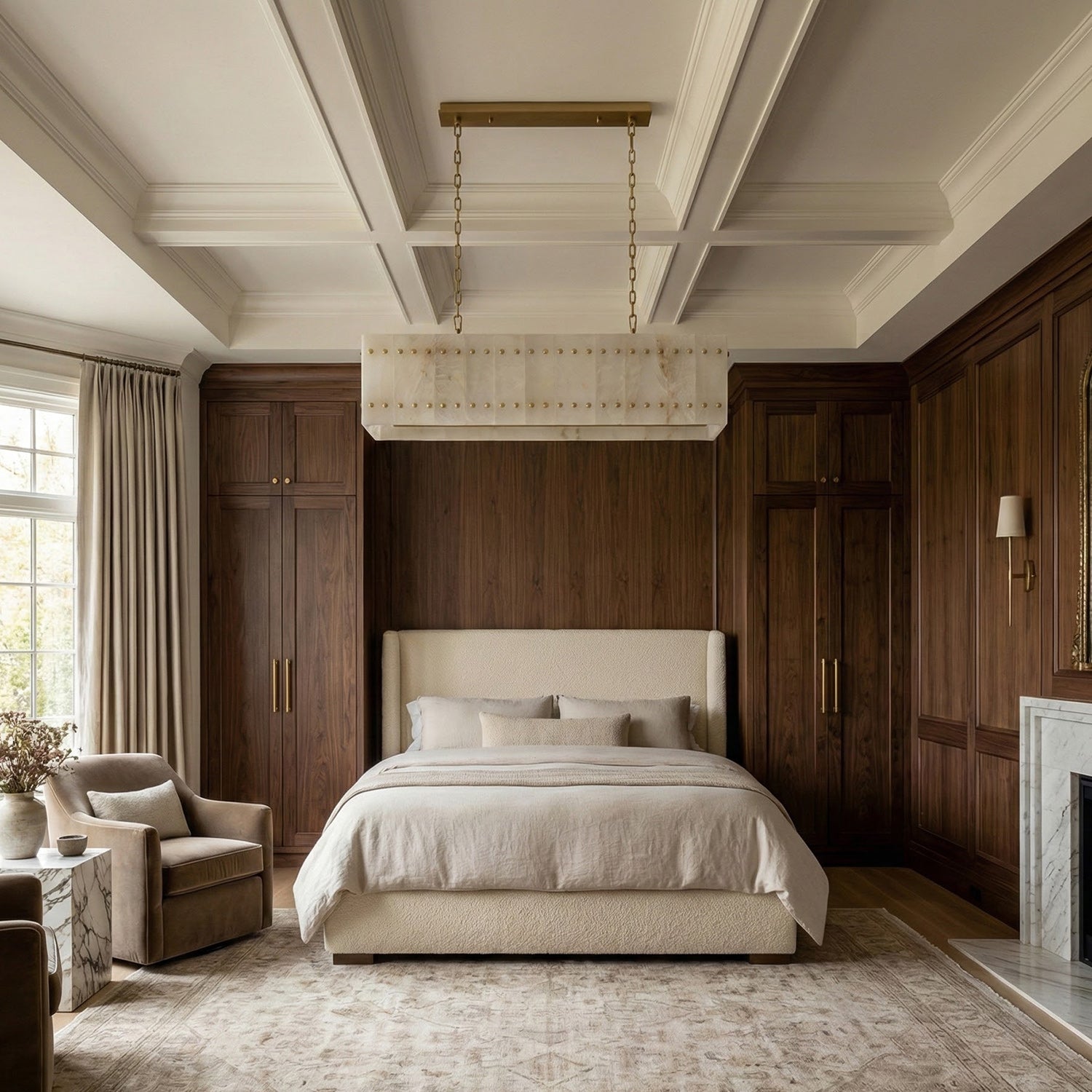 Akoya Contemporary Art Alabaster Cube Alabaster Chandelier