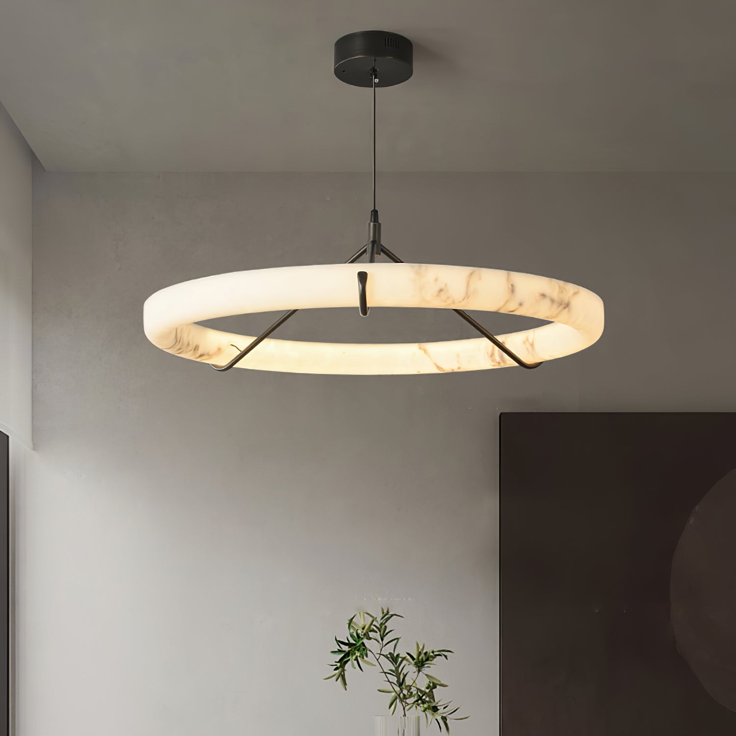 Aureon Modern Alabaster Pendant Light - Blowlighting