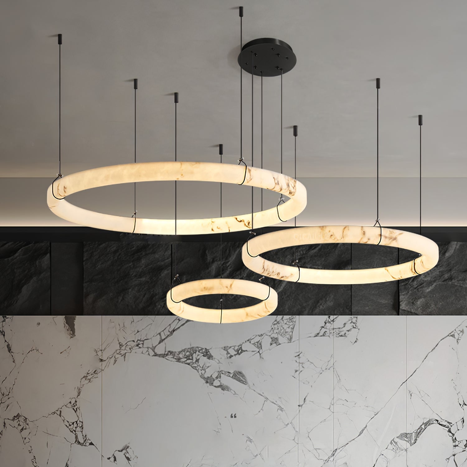 Aureon Modern Alabaster Pendant Light - Blowlighting