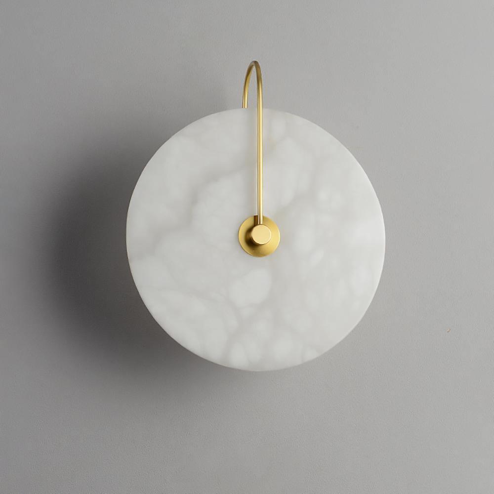 Elaris Alabaster Globe Wall Lamp - Blowlighting