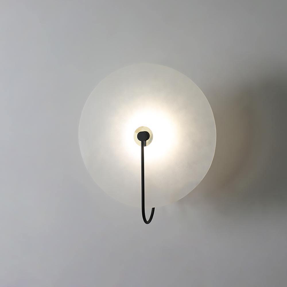 Elaris Alabaster Globe Wall Lamp - Blowlighting