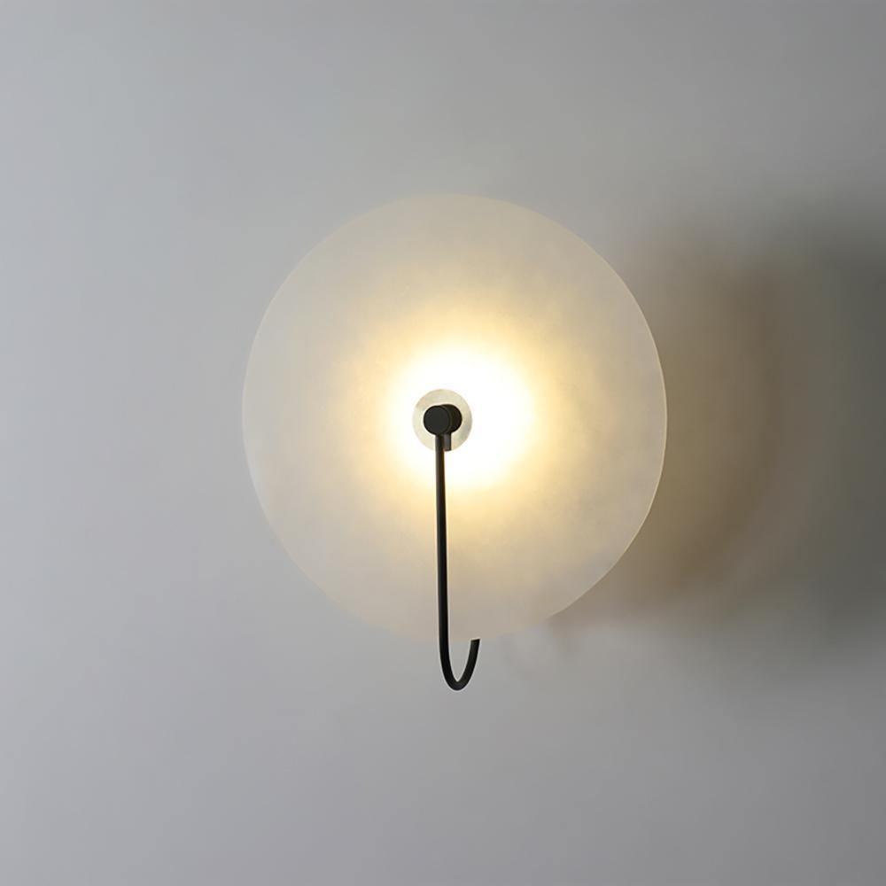 Elaris Alabaster Globe Wall Lamp - Blowlighting