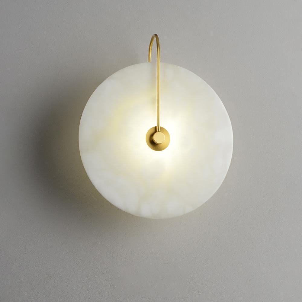Elaris Alabaster Globe Wall Lamp - Blowlighting