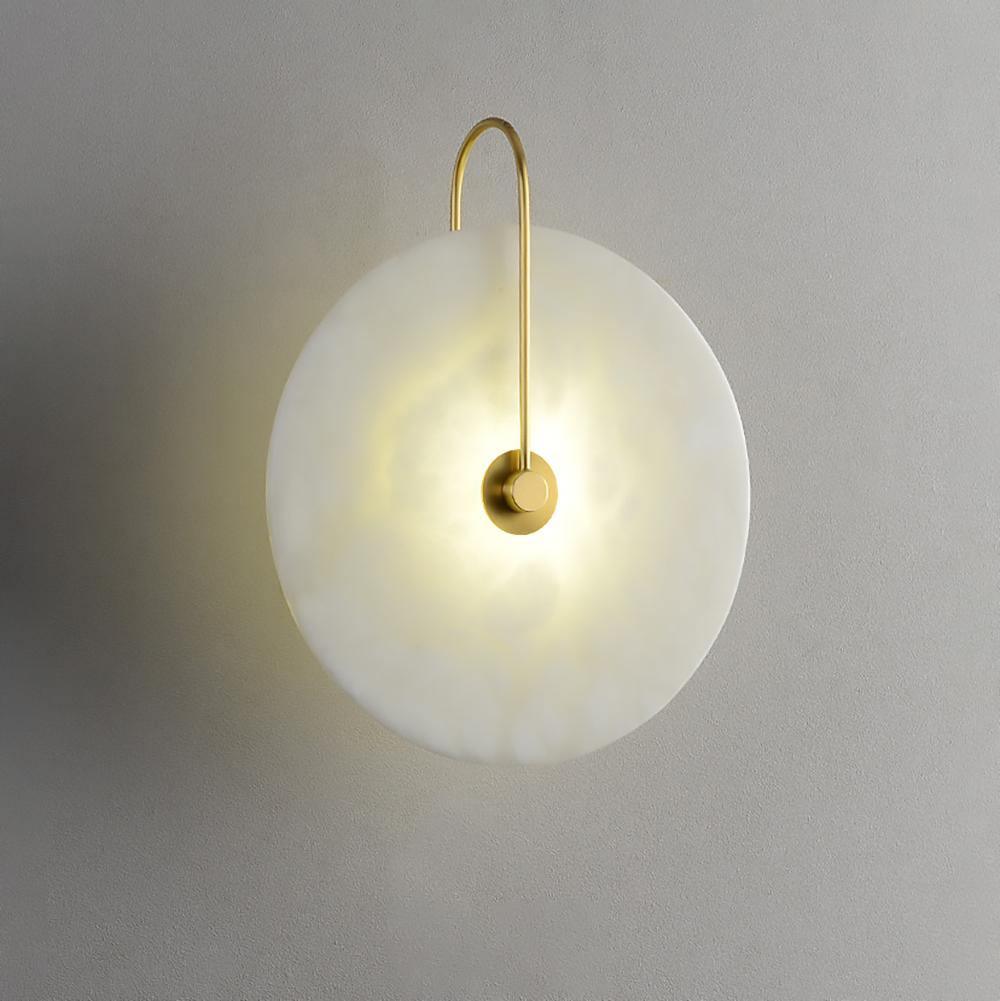 Elaris Alabaster Globe Wall Lamp - Blowlighting