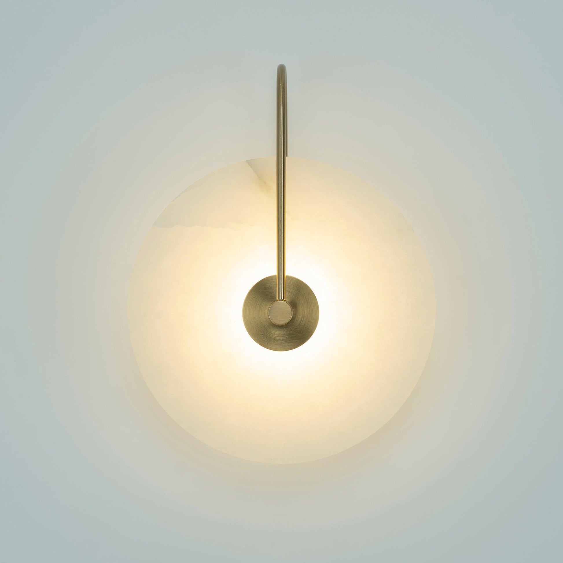 Elaris Alabaster Globe Wall Lamp - Blowlighting