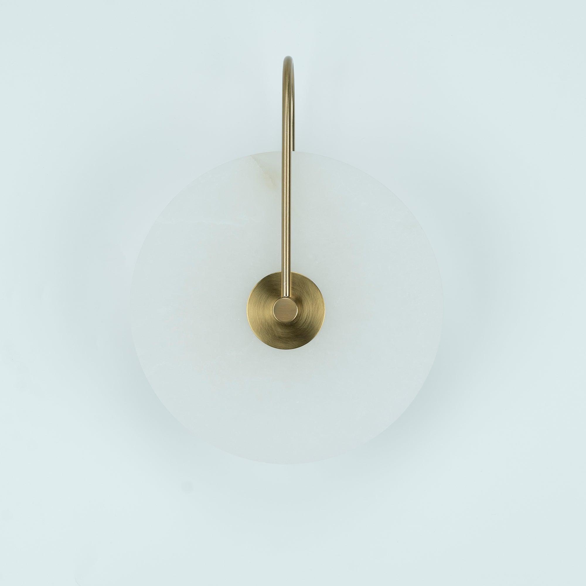 Elaris Alabaster Globe Wall Lamp - Blowlighting
