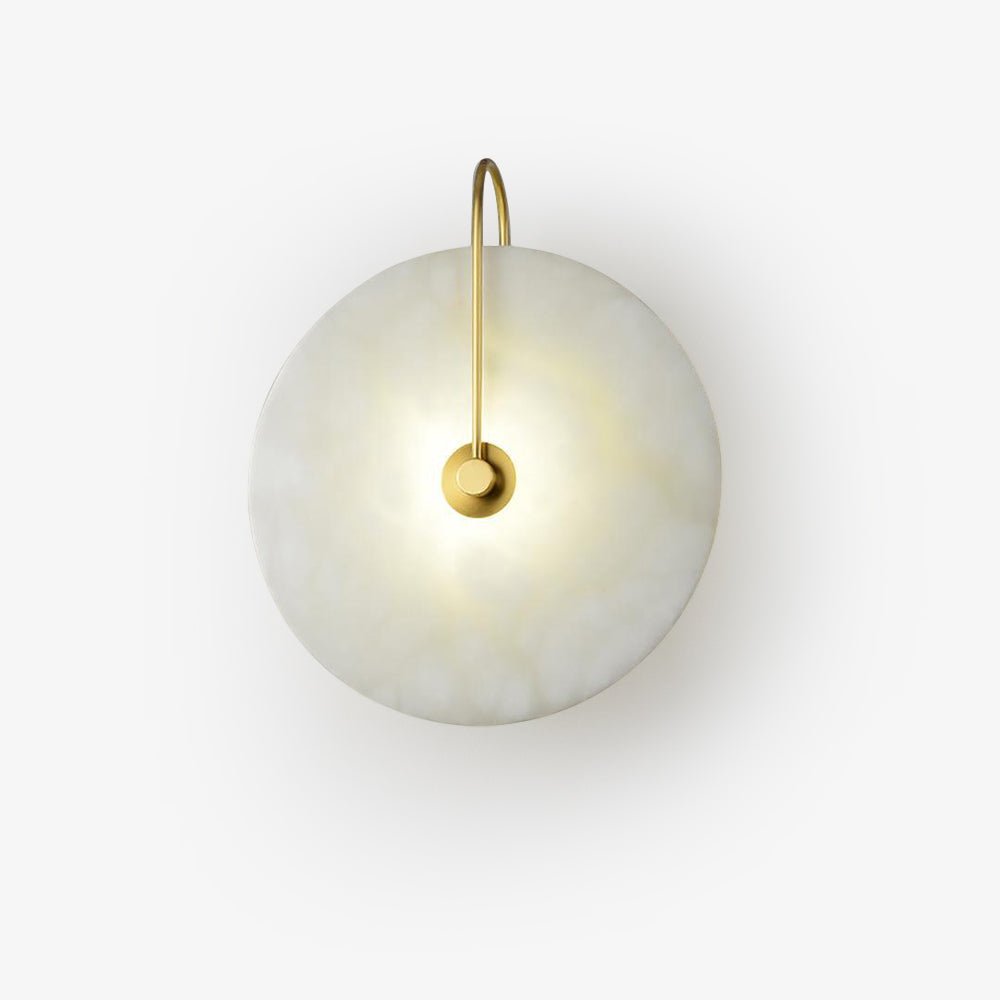 Elaris Alabaster Globe Wall Lamp - Blowlighting