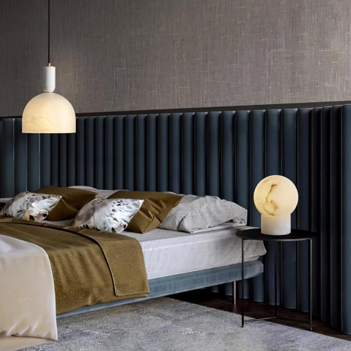 Liora Modern Alabaster Table Lamp - Blowlighting