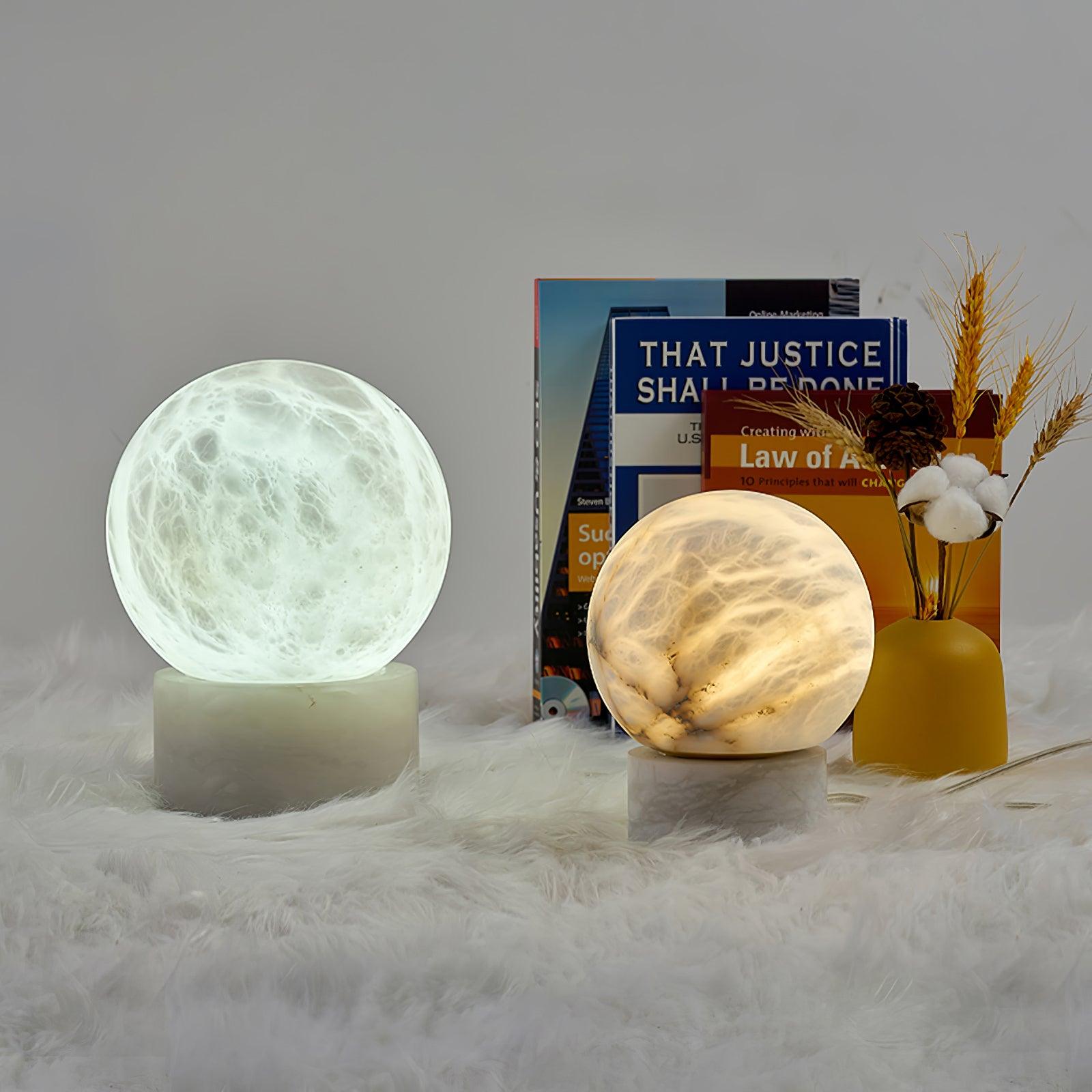 Liora Modern Alabaster Table Lamp - Blowlighting