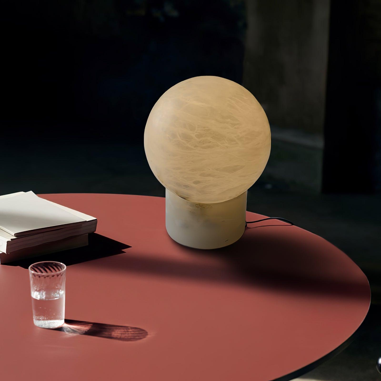 Liora Modern Alabaster Table Lamp - Blowlighting
