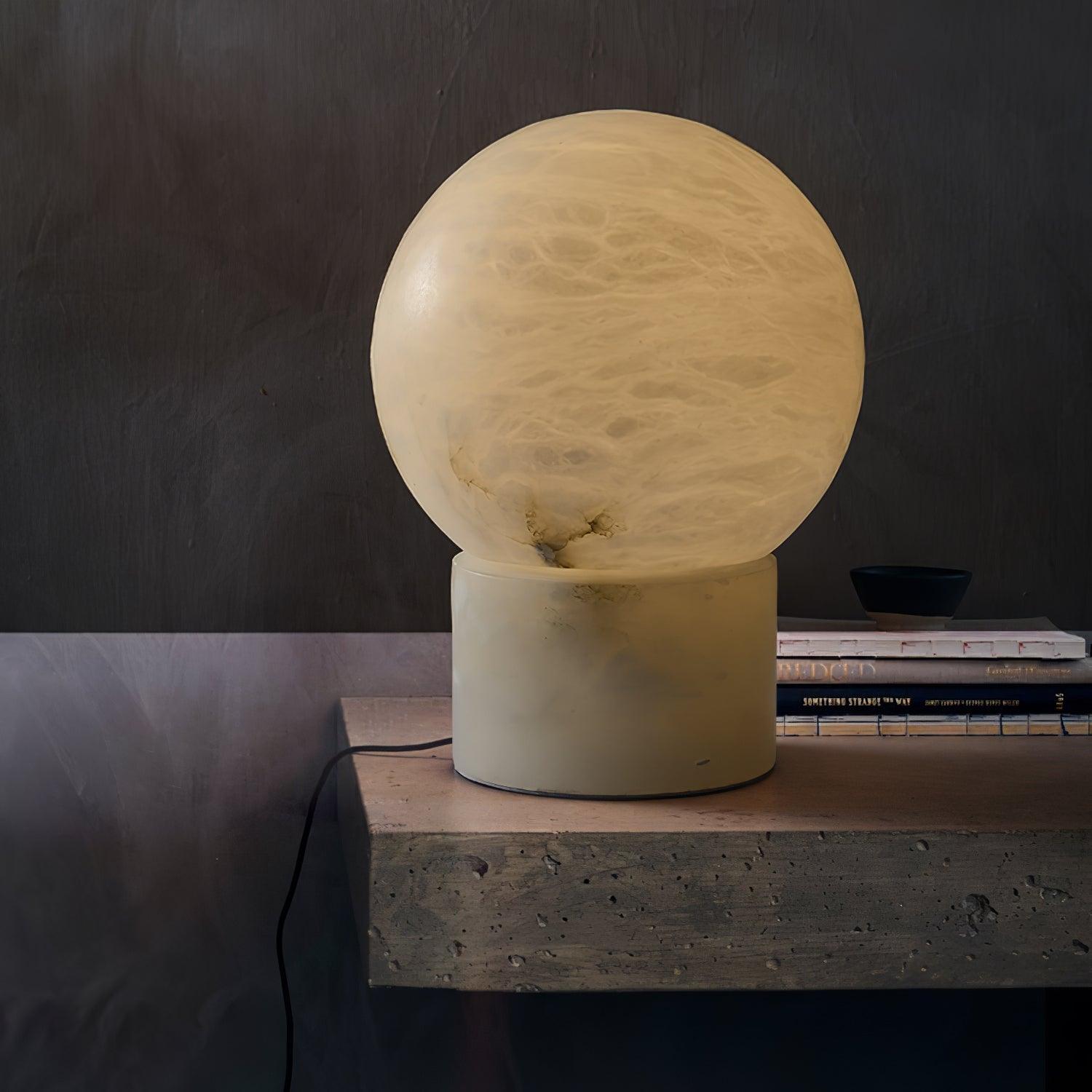 Liora Modern Alabaster Table Lamp - Blowlighting