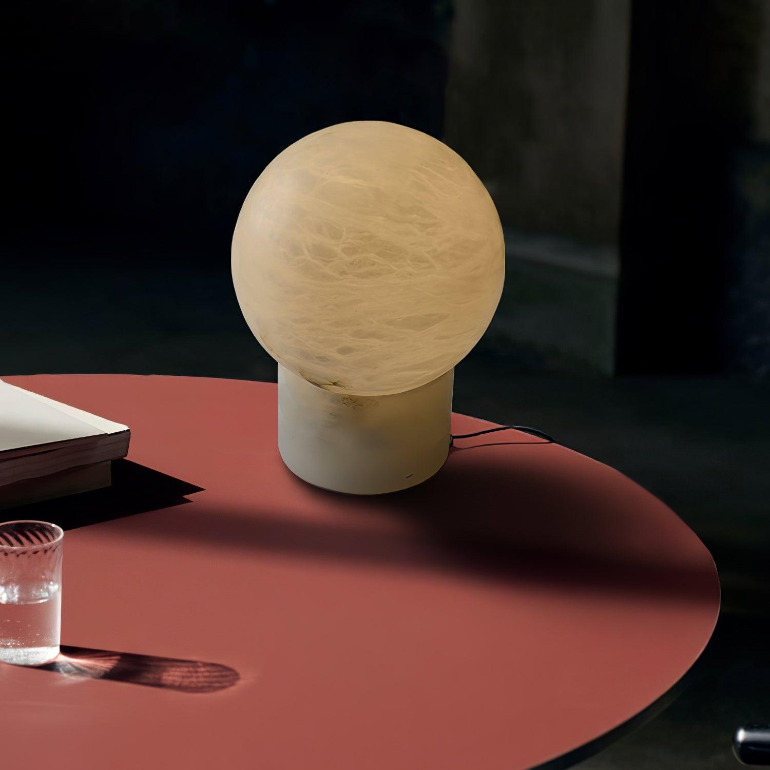 Liora Modern Alabaster Table Lamp - Blowlighting