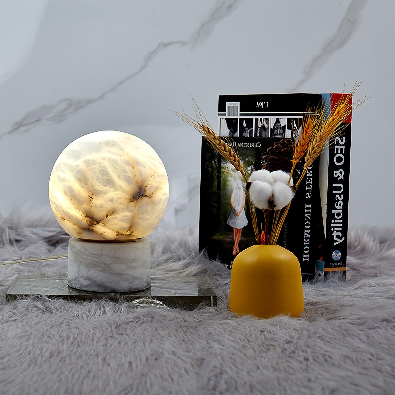 Liora Modern Alabaster Table Lamp - Blowlighting