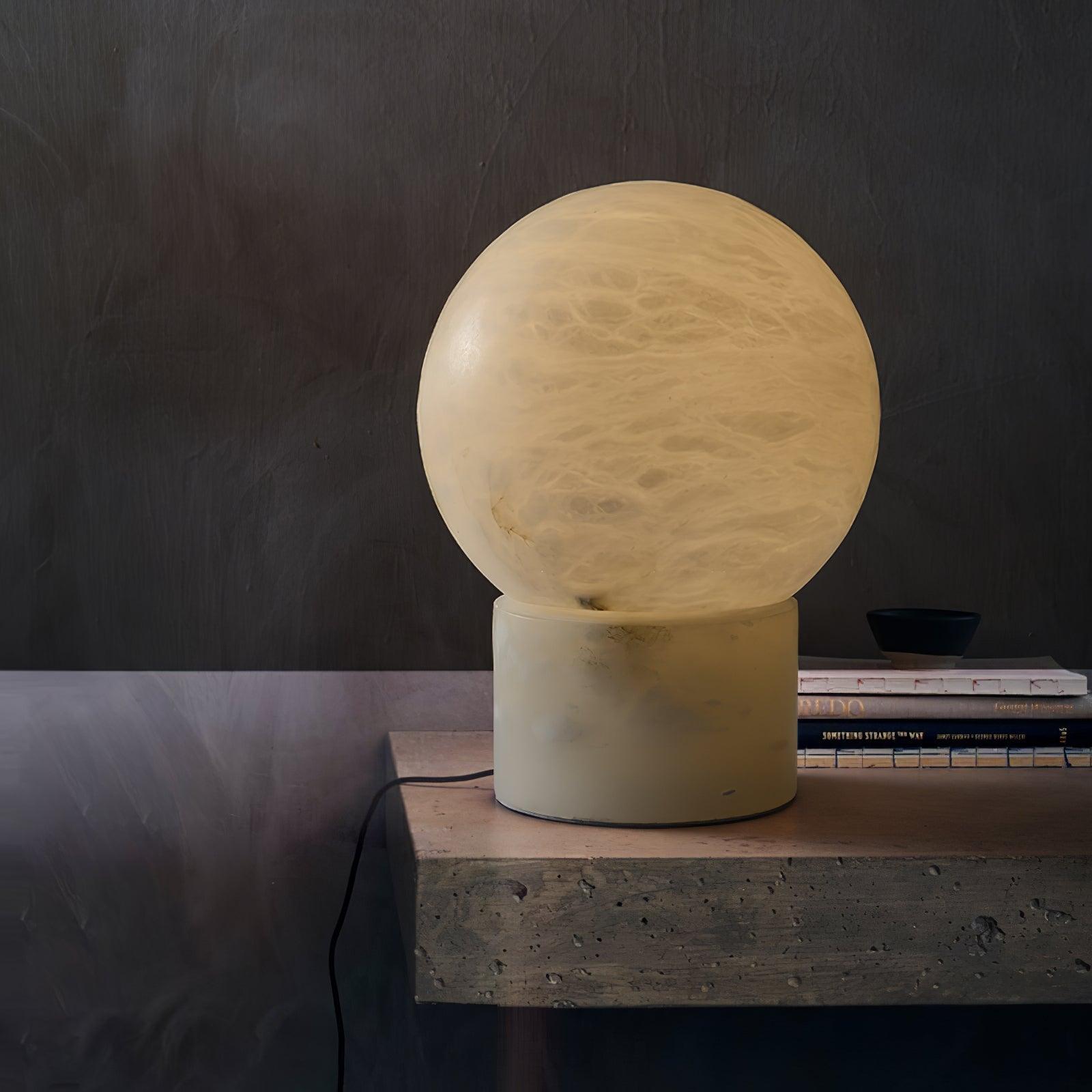 Liora Modern Alabaster Table Lamp - Blowlighting