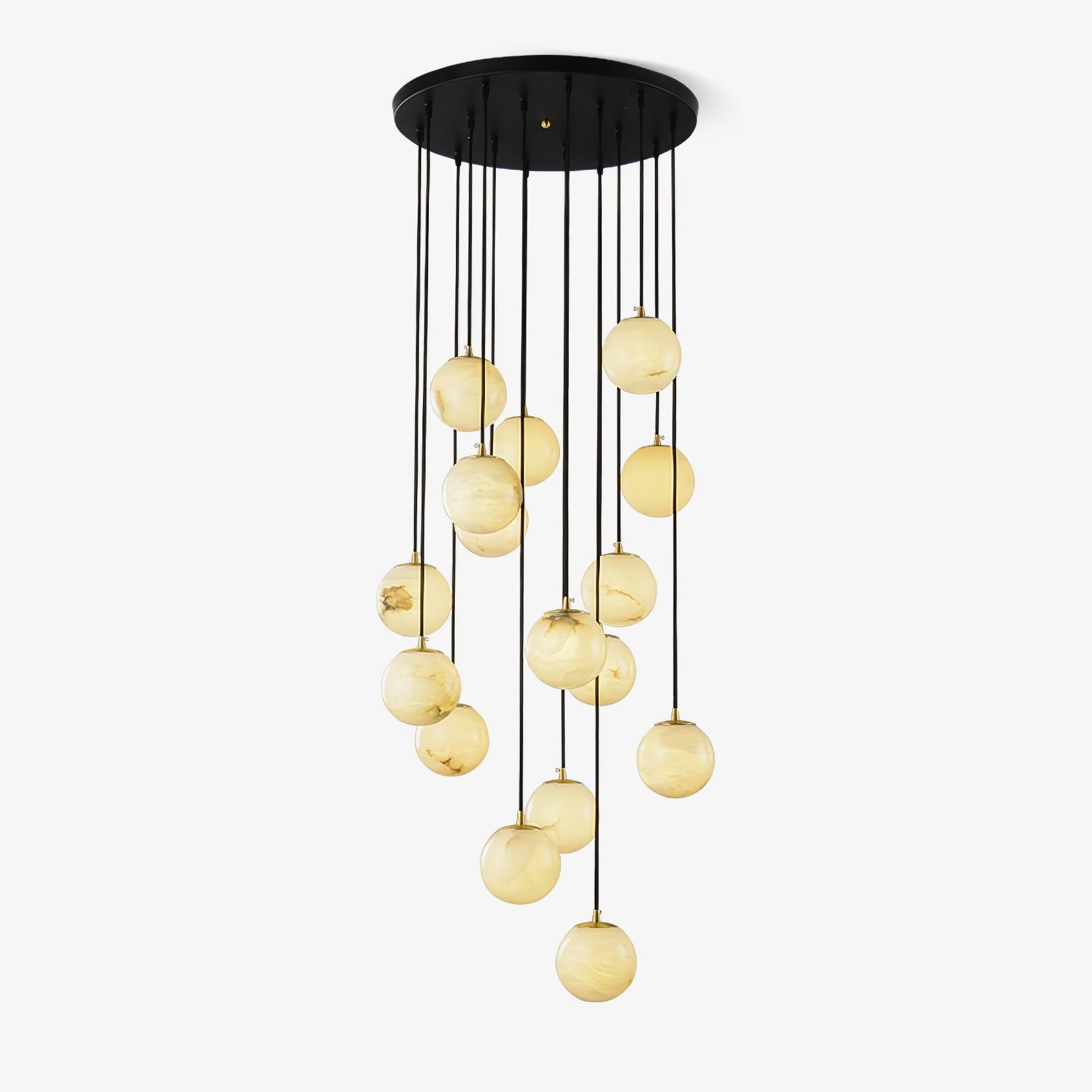 Ilaria Alabaster Pendant Light Chandelier - Blowlighting