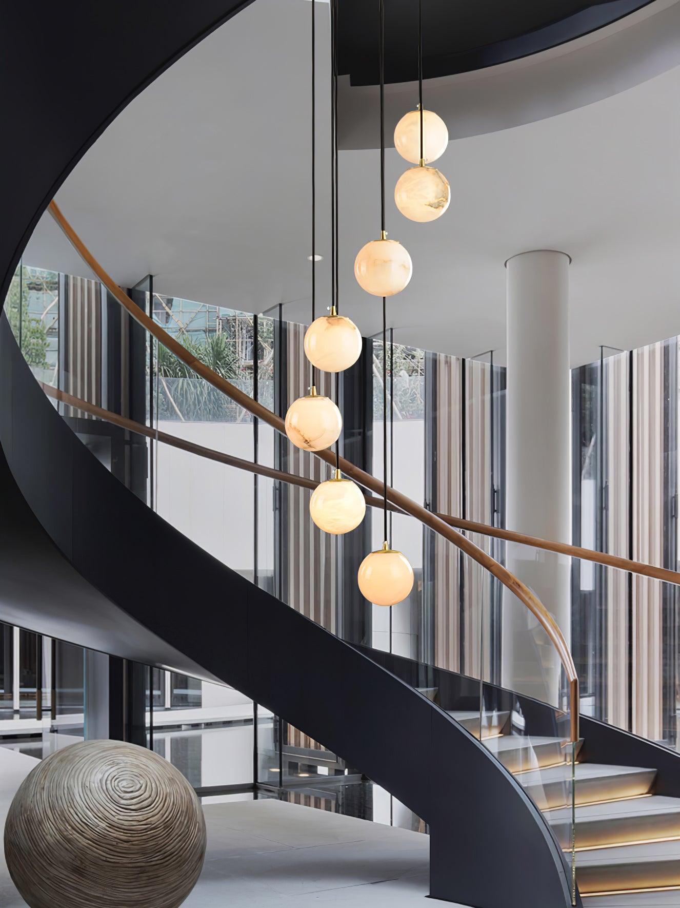 Ilaria Alabaster Pendant Light Chandelier - Blowlighting