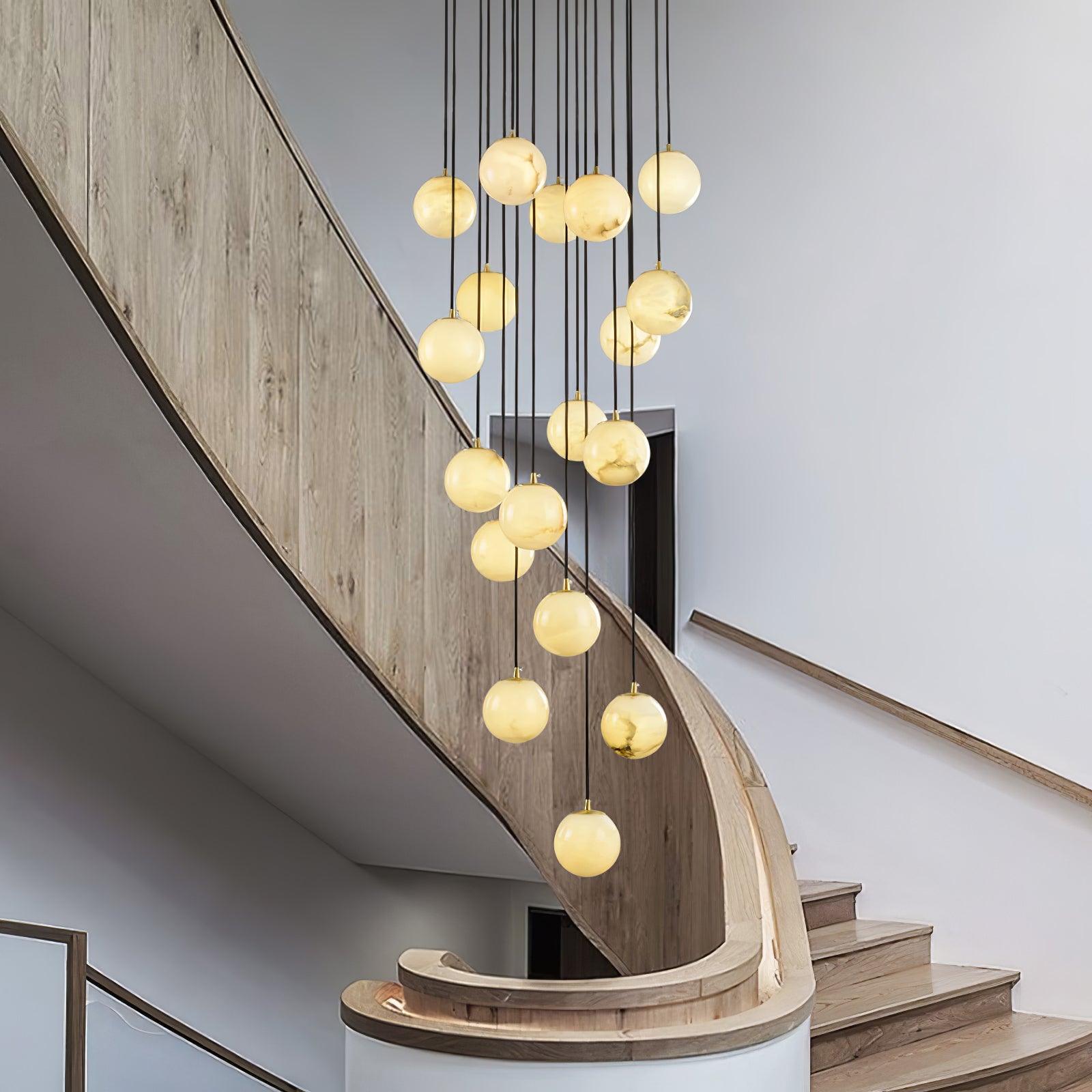 Ilaria Alabaster Pendant Light Chandelier - Blowlighting