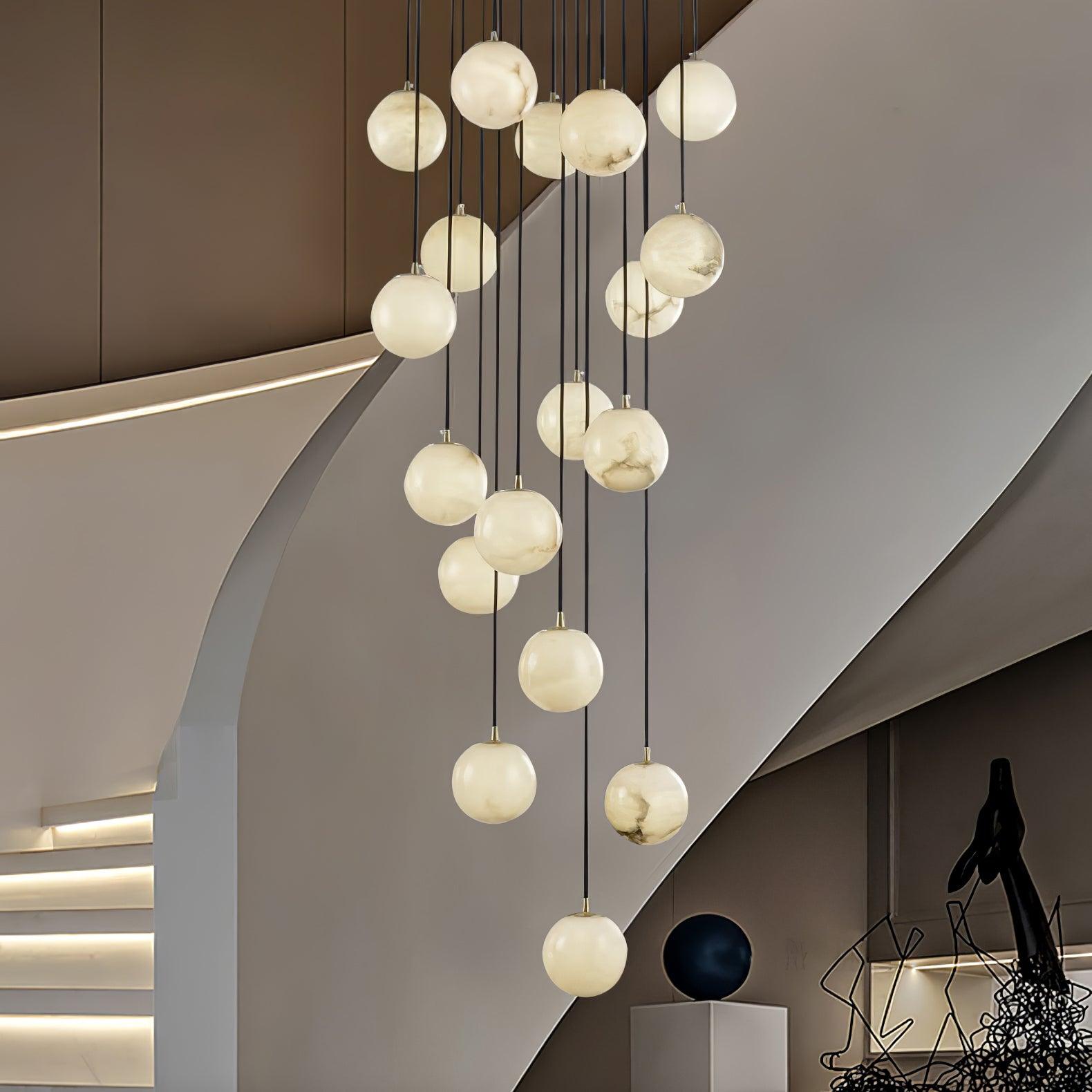 Ilaria Alabaster Pendant Light Chandelier - Blowlighting